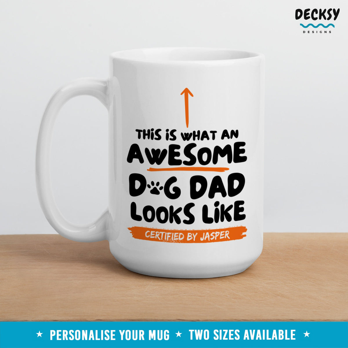 Dog Uncle Mug, Gift For Dog Lover, Custom Dog Owner Mug, Funny Dog Dad Gift Idea, Personalized Dog Parent Gift, Dog Mum Coffee Mug Mugs by DecksyDesigns