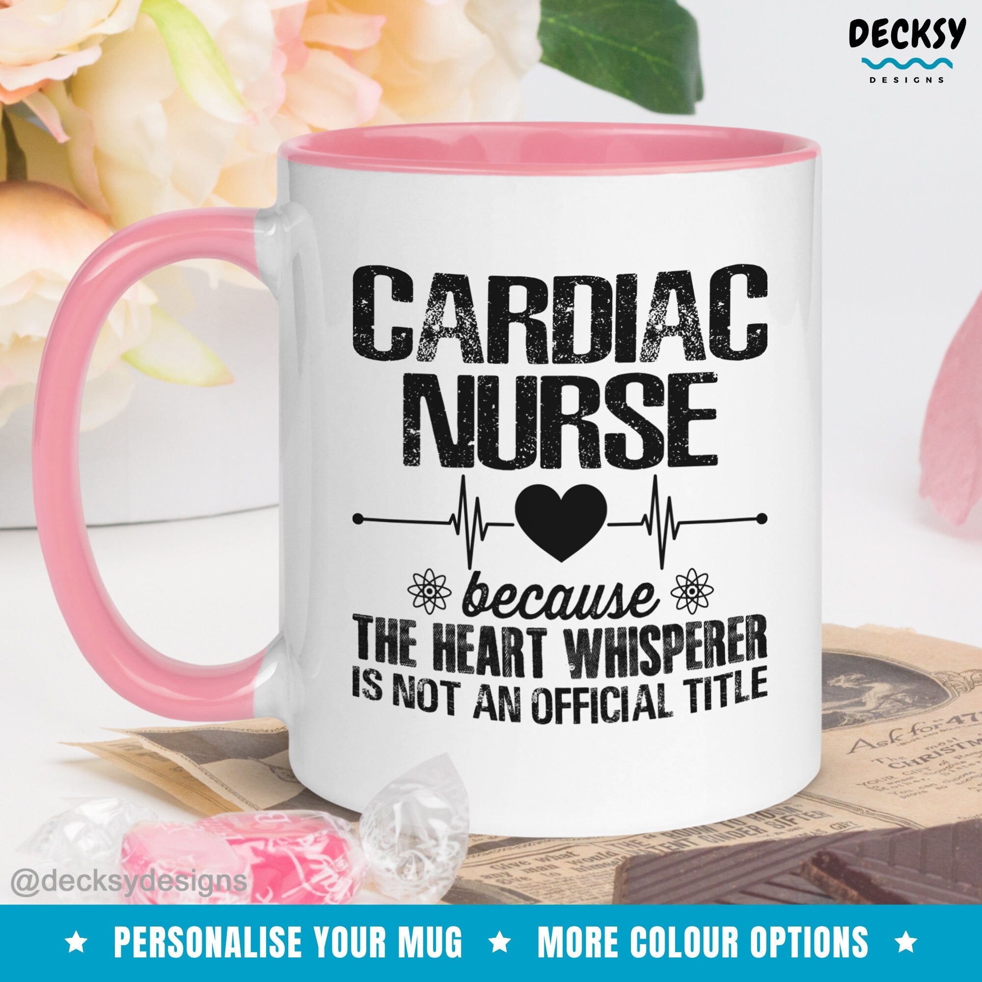 Cardiac Nurse Gift, Nurse Coffee Mug, Custom Nurse Mug, Personalized Student Nurse Gift, Cardiac Icu Nurse Mug, New Registered Nurse Gift Mugs by DecksyDesigns