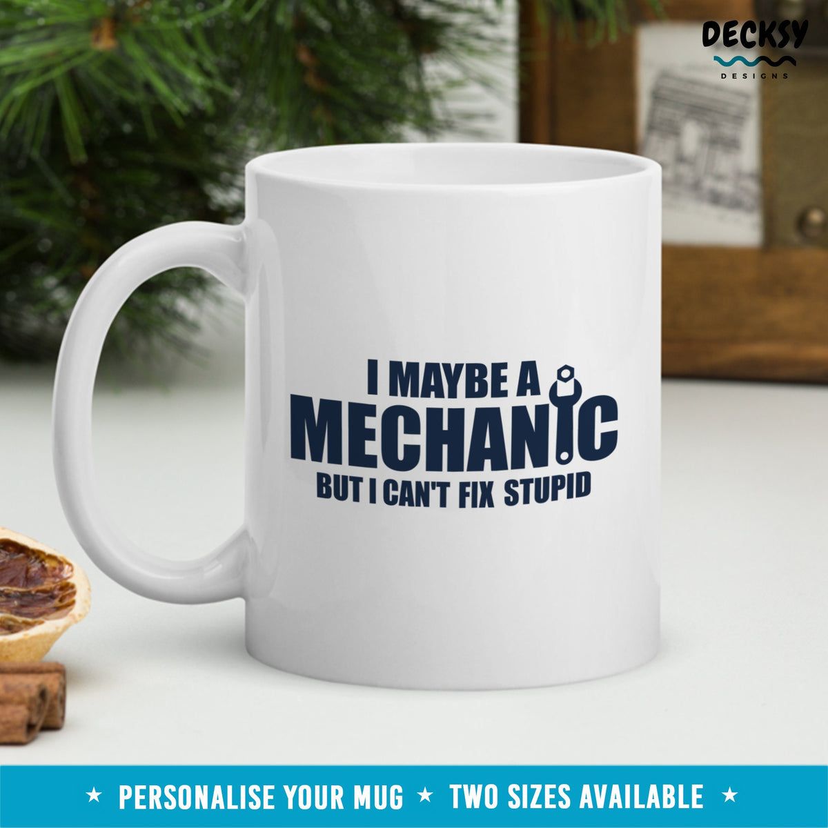 Mechanic Mug, Personalised Auto Mechanic Gift, Mug For Dad Mechanic, Gifts For Husband, Car Enthusiast Gift, Funny Rude Garage Coffee Cup Mugs by DecksyDesigns