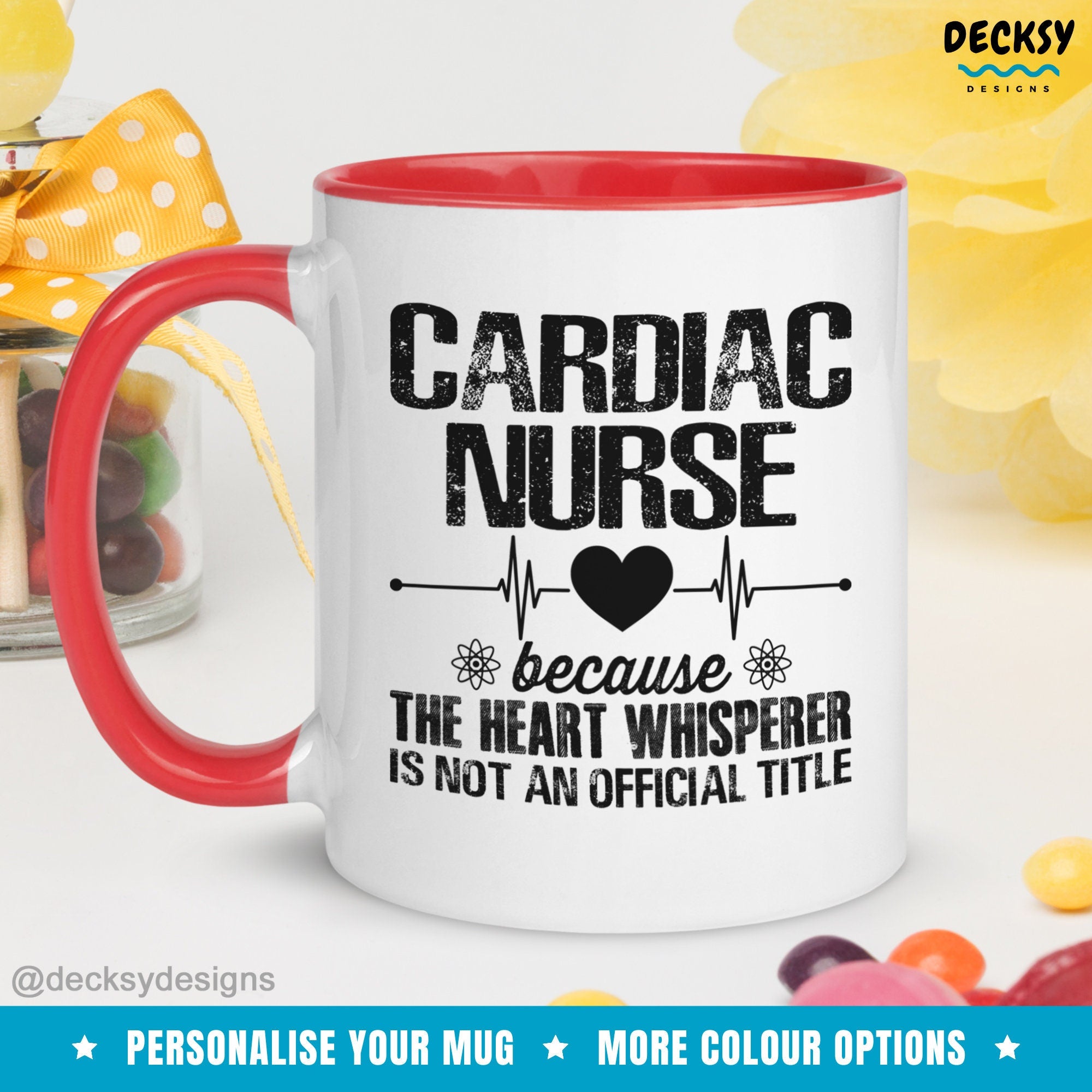 Cardiac Nurse Gift, Nurse Coffee Mug, Custom Nurse Mug, Personalized Student Nurse Gift, Cardiac Icu Nurse Mug, New Registered Nurse Gift Mugs by DecksyDesigns