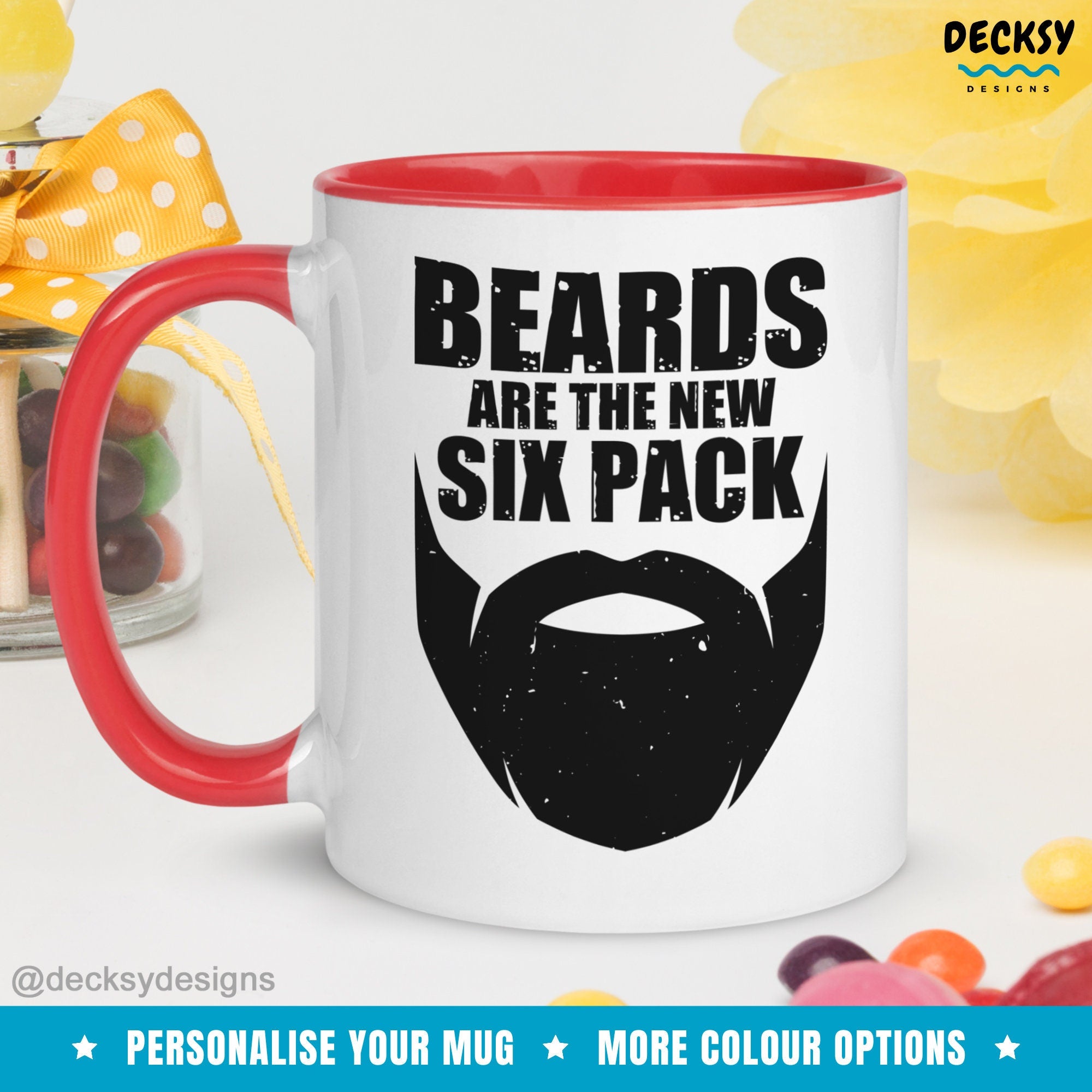 Beard Lover Mug, Custom Mug For Men, Funny Gift for Husband, Beard Coffee Mug, Gift For Bearded Men, Personalised Gift for, Bearded Man Mug Mugs by DecksyDesigns