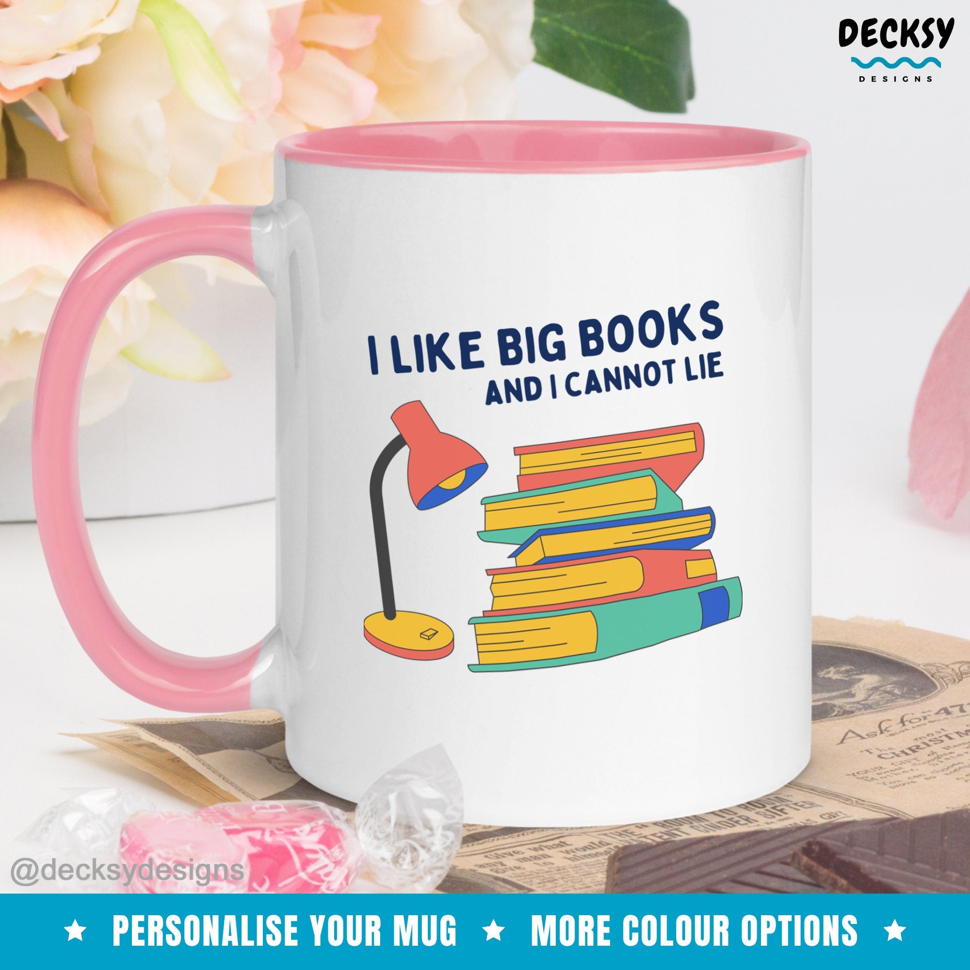 Reading Coffee Mug, Gift For Book Lovers, Book Club Group Custom Gift, Personalised Gift For Librarian, Bookish Mug, Bibliophile Reader Mug Mugs by DecksyDesigns