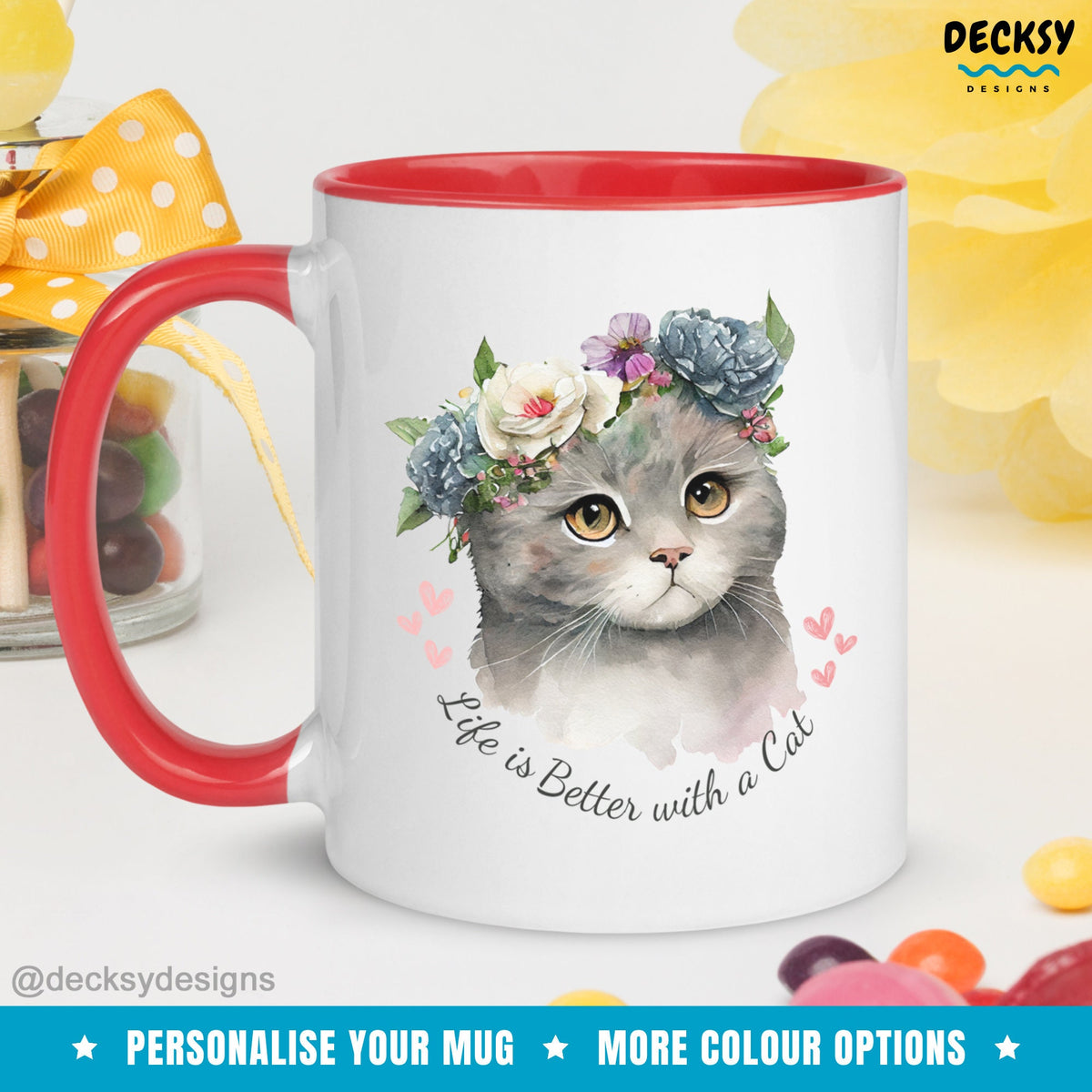 Custom Cat Mug, Cat Owner Gift, Gift For Cat Mom, Gift For Neighbour, Cute Cat Coffee Mug, Cat Parents Gift, Gift For Cat Dad, Novelty Mugs Mugs by DecksyDesigns