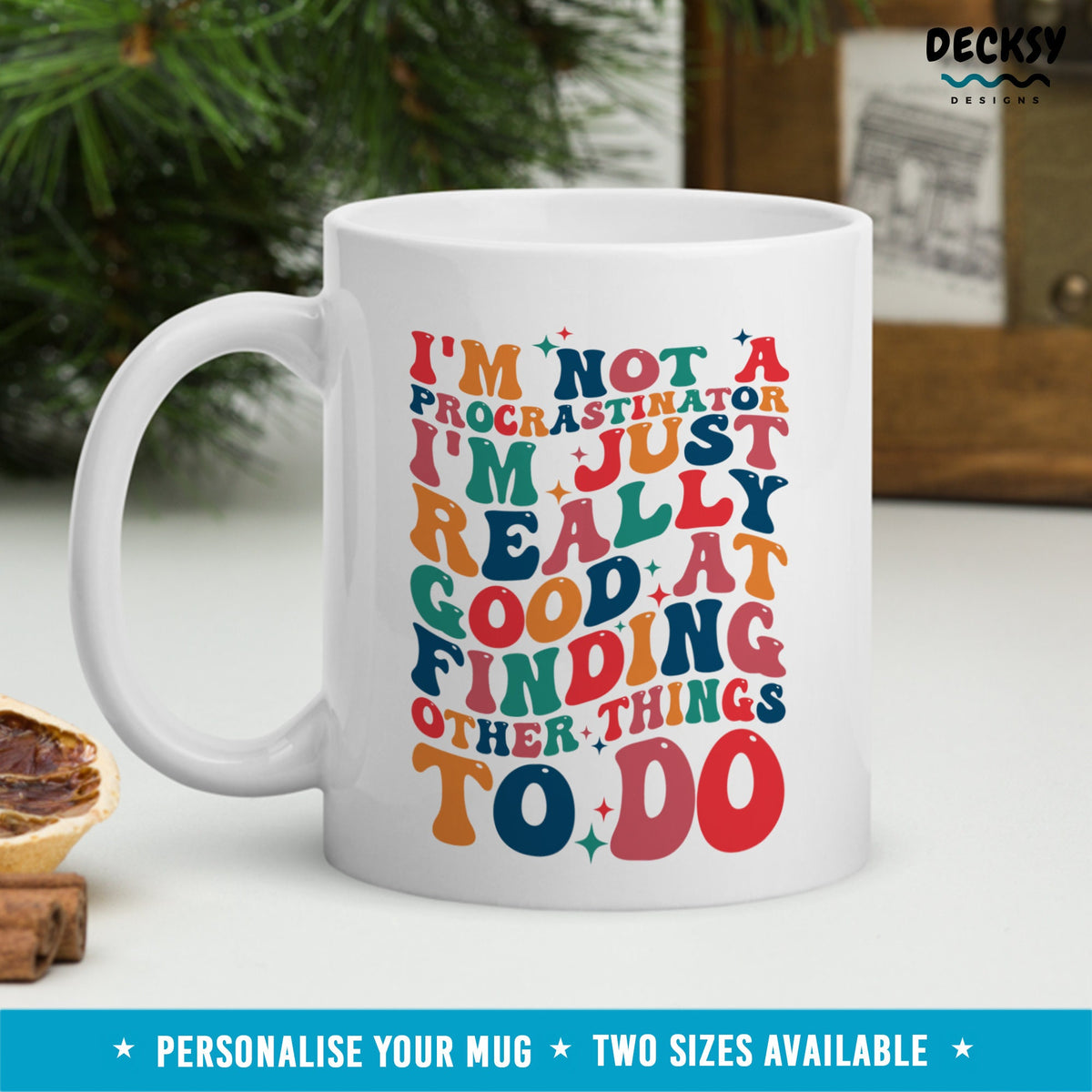Procrastinator Mug, Funny Sarcastic Mug, Procrastinate Gift For Him Or Her, Procrastination Mug, Sassy Gift For Coworker, Lazy Friend Gift Mugs by DecksyDesigns