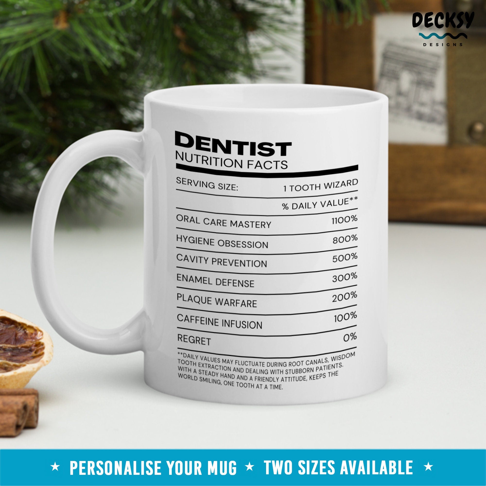 Gift For Dentist, Custom Dentist Mug, Personalised Dentist Gift, Dentist Graduation Student, Dental Hygienist Mug, Funny Dentist Office Mug Mugs by DecksyDesigns