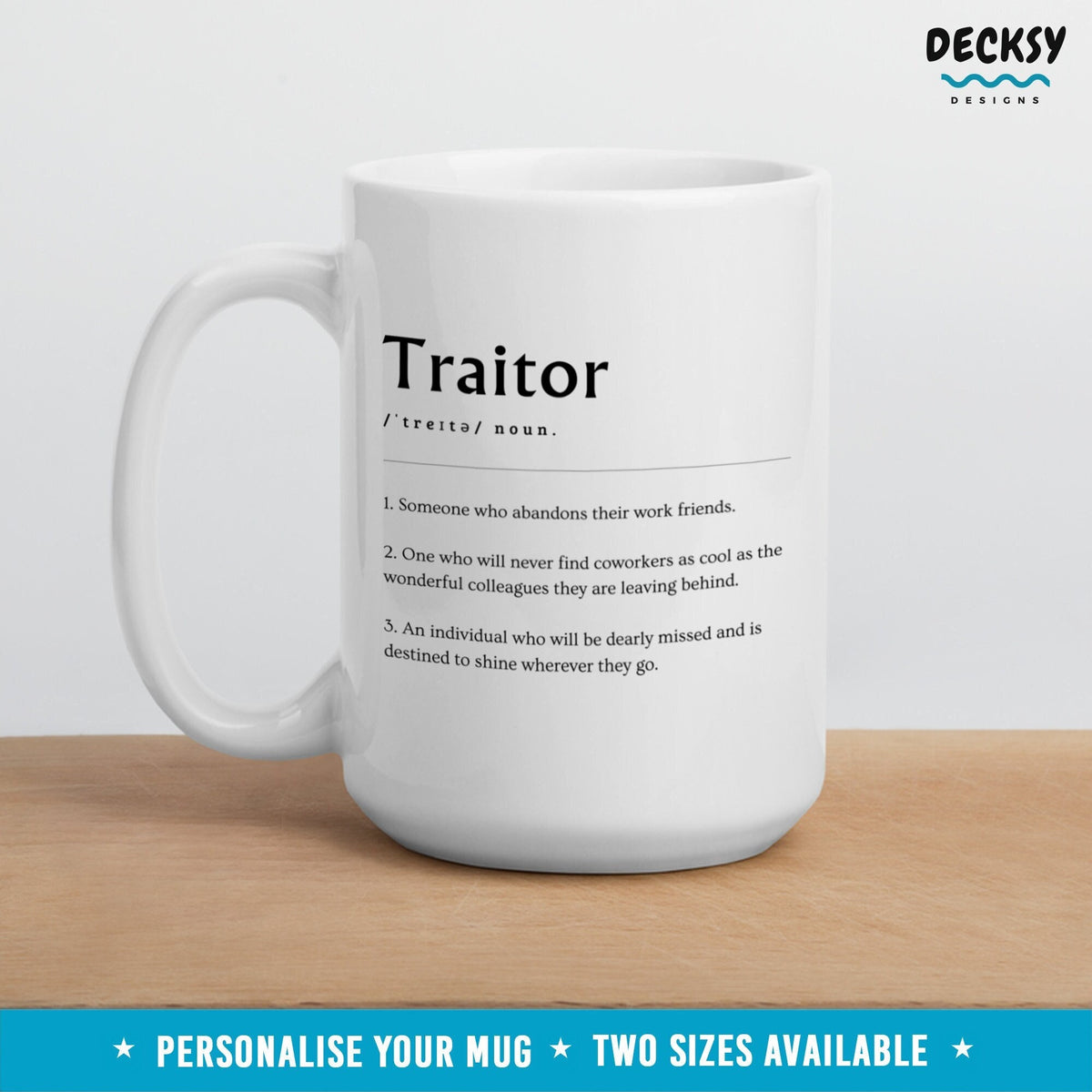 Coworker Farewell Mug, Gifts For Coworker Leaving, Custom Coworker Gift, Going Away Gift, Funny New Job Gift, Personalised Goodbye Work Gift Mugs by DecksyDesigns
