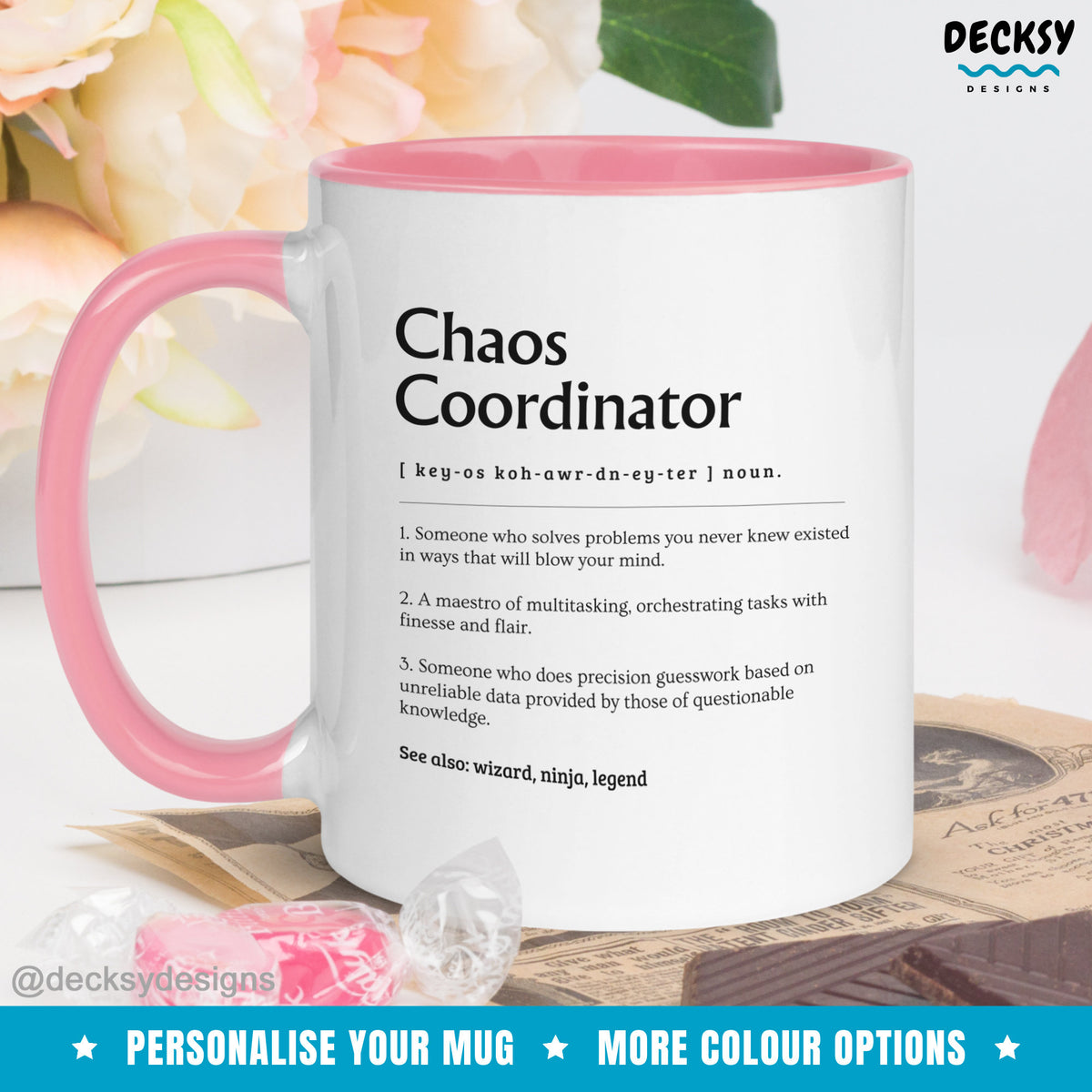 Gift For Coworker, Funny Mug For Boss, Office Admin Mug, Personalized Coordinator Gift, Custom Name Mug, Gift For Secretary, Supervisor Gift Mugs by DecksyDesigns