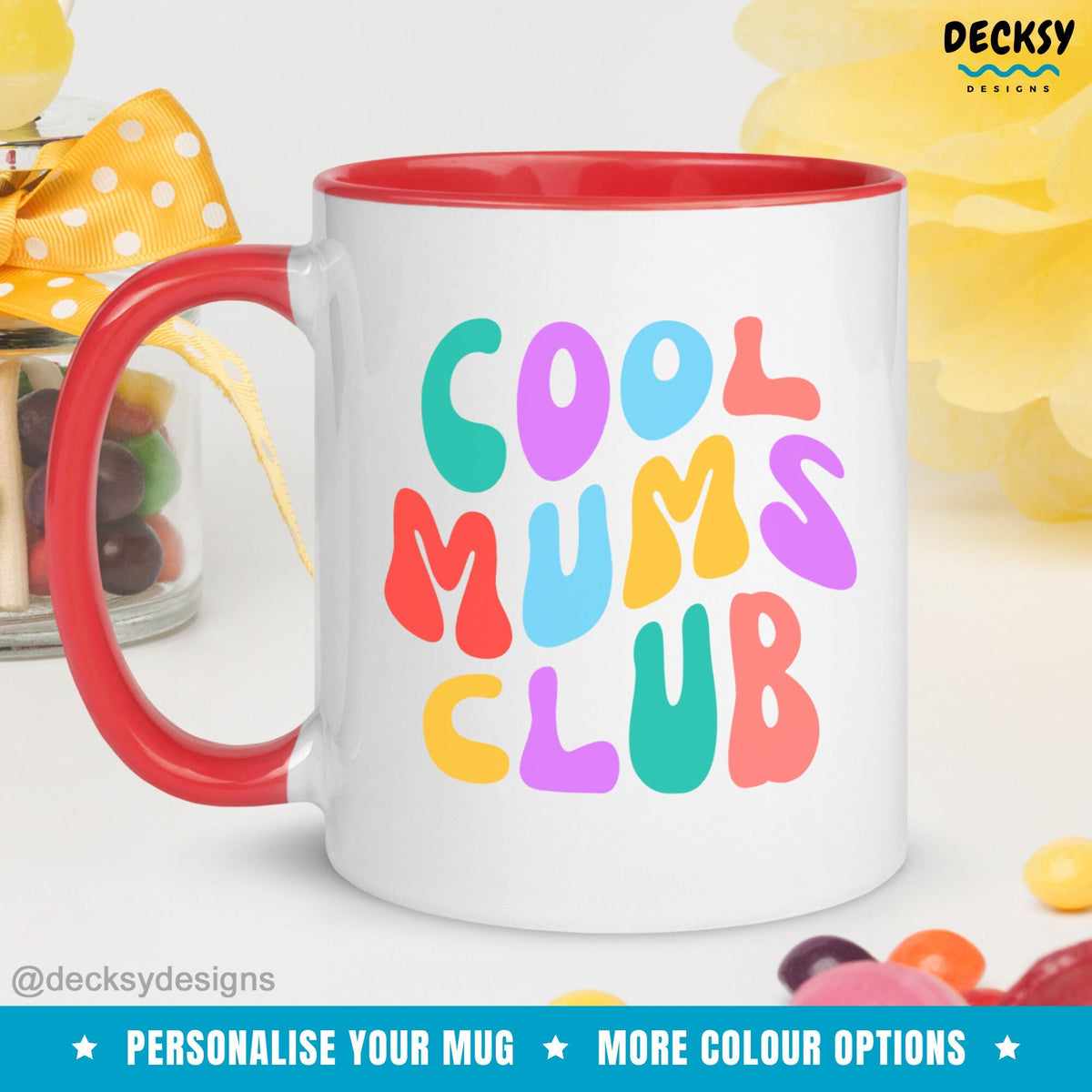 Cute Mom Mug, Cool Mums Club Mama Birthday Gift, Mothers Day Mug, Baby Shower Gift For Best Friend, Mummy To Be Gift For Wife, Step Mom Cup Mugs by DecksyDesigns
