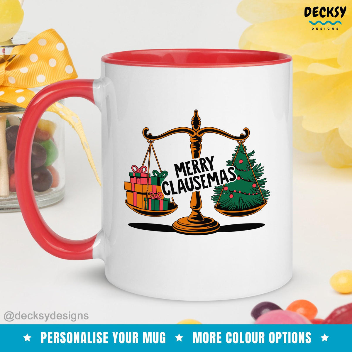 Lawyer Christmas Mug, Lawyer Gift Idea, Law Student Gift, Judge Xmas Gift, Funny Attorney Coffee Mug, Lawyer Graduation, Future Lawyer Gift Mugs by DecksyDesigns