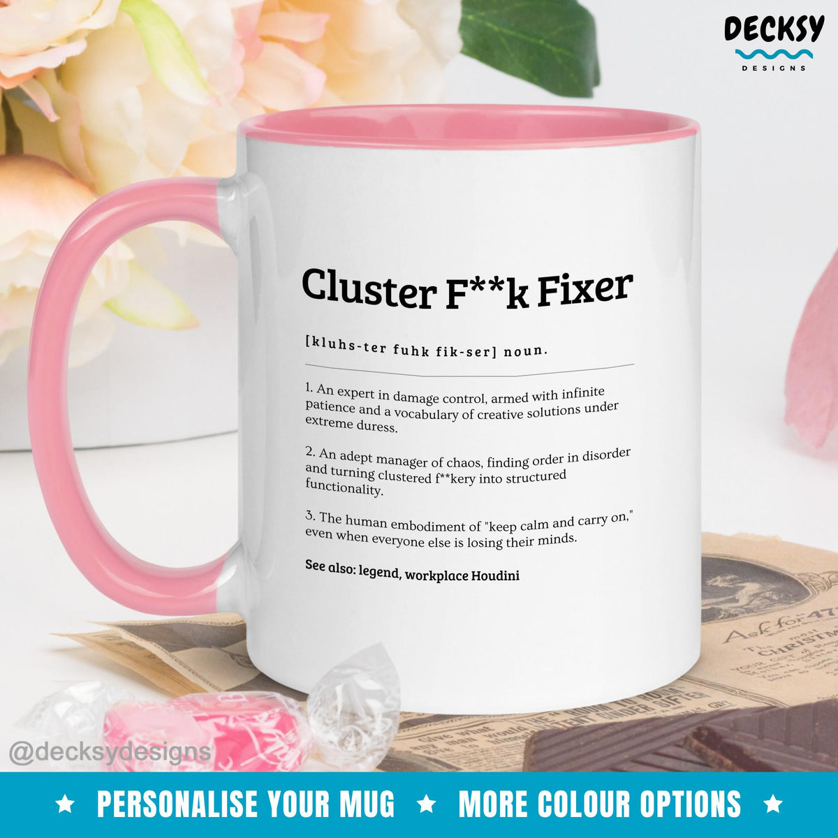 Custom Coworker Mug, Office Admin Gift, Funny Hr Mug, Gift For Secretary, Problem Solver Gift, Crisis Manager Mug, Team Lead Promotion Gift Mugs by DecksyDesigns