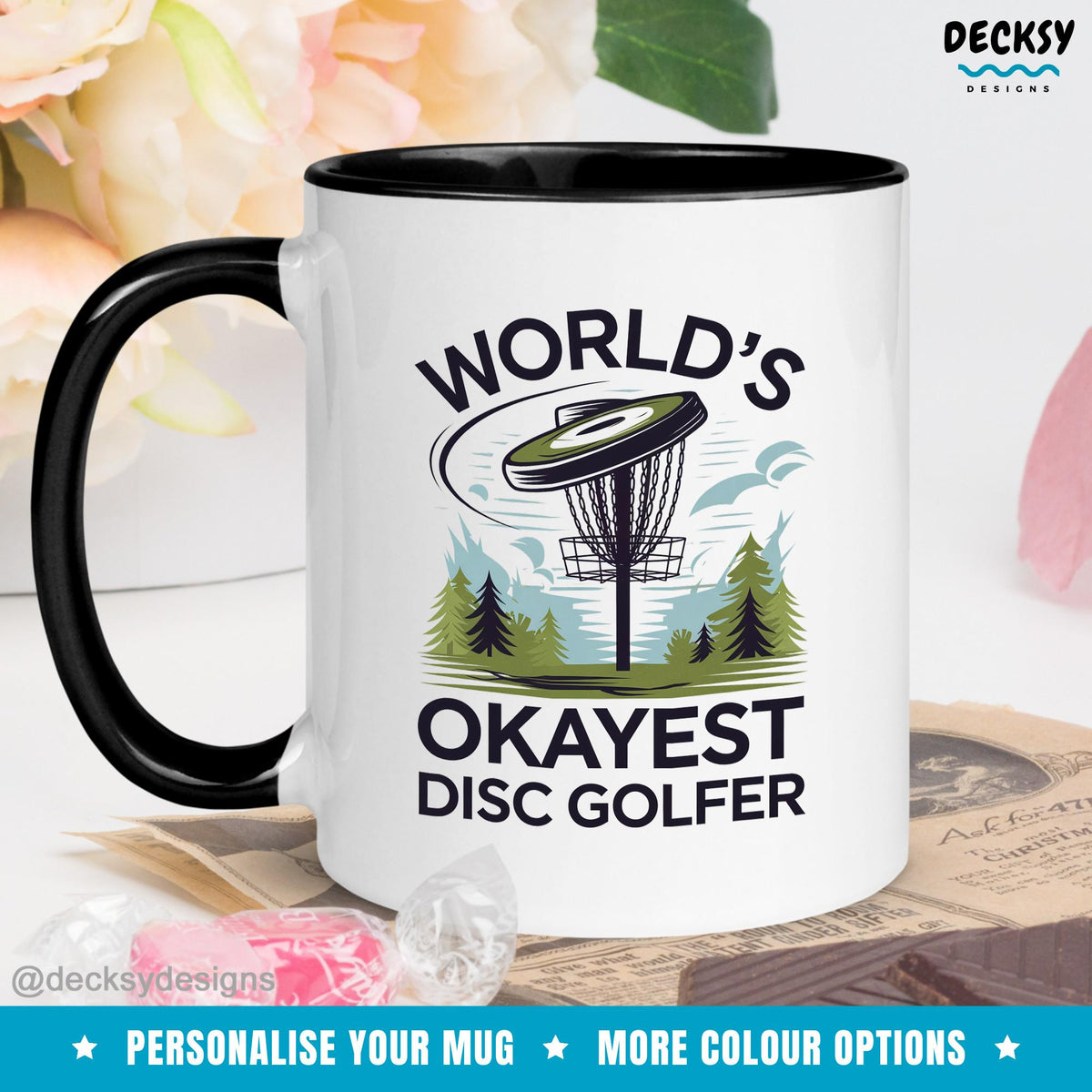 Disc Golf Coffee Mug, Custom Gift For Disc Golfer, Frisbee Golf Gift, Golf Dad Gift, Golf Mugs For Men, Husband Birthday, Disc Golfer Mug Mugs by DecksyDesigns