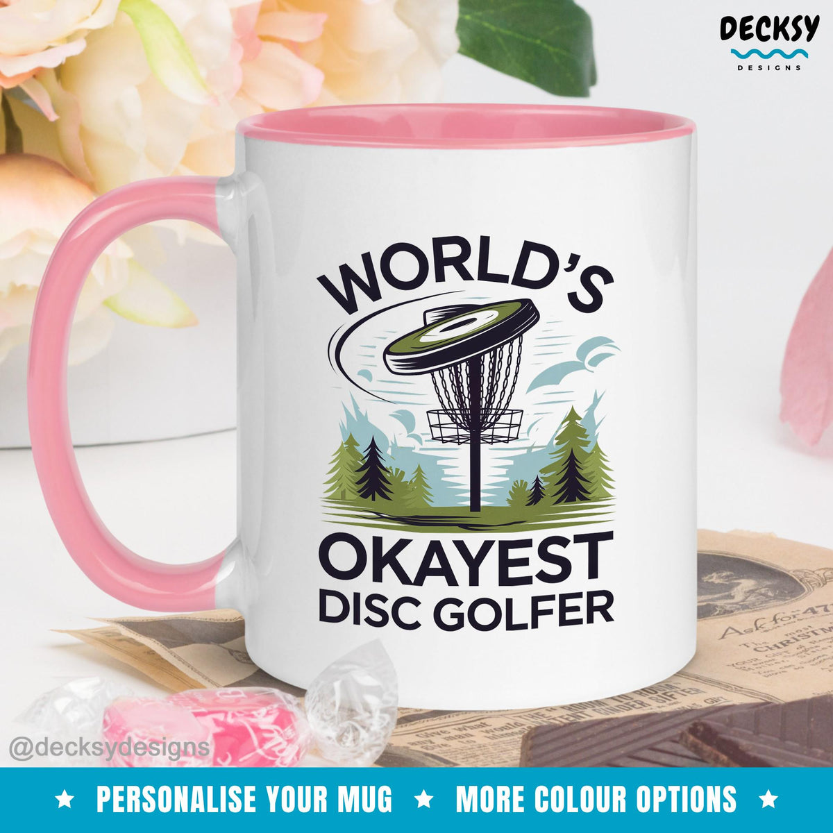Disc Golf Coffee Mug, Custom Gift For Disc Golfer, Frisbee Golf Gift, Golf Dad Gift, Golf Mugs For Men, Husband Birthday, Disc Golfer Mug Mugs by DecksyDesigns