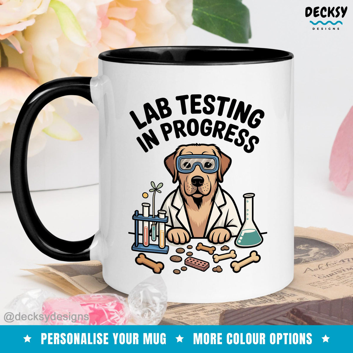 Personalized Labrador Coffee Mug - Dog Lover Gift Mugs by DecksyDesigns