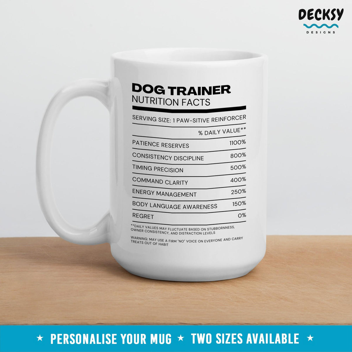 Dog Trainer Gift Mug, Custom Dog Sitter Gift For Christmas Mugs by DecksyDesigns