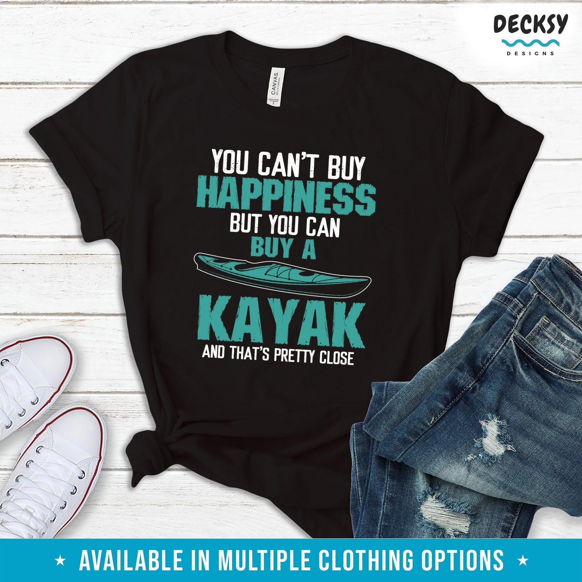 Kayaking T-shirt, Kayak Lover Gift-Clothing:Gender-Neutral Adult Clothing:Tops & Tees:T-shirts:Graphic Tees-DecksyDesigns