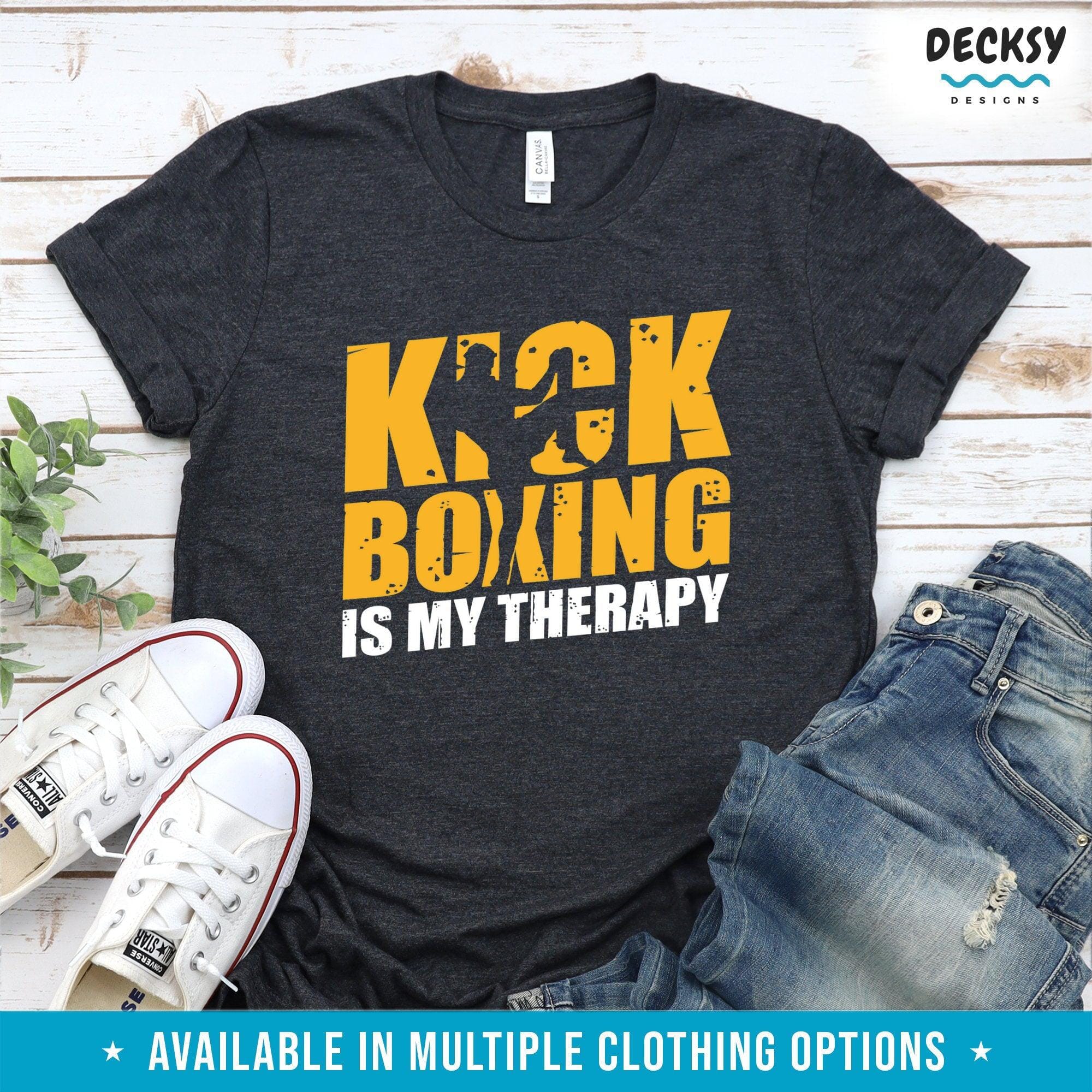 Kickboxing Shirt, Kickboxer Gift-Clothing:Gender-Neutral Adult Clothing:Tops & Tees:T-shirts:Graphic Tees-DecksyDesigns