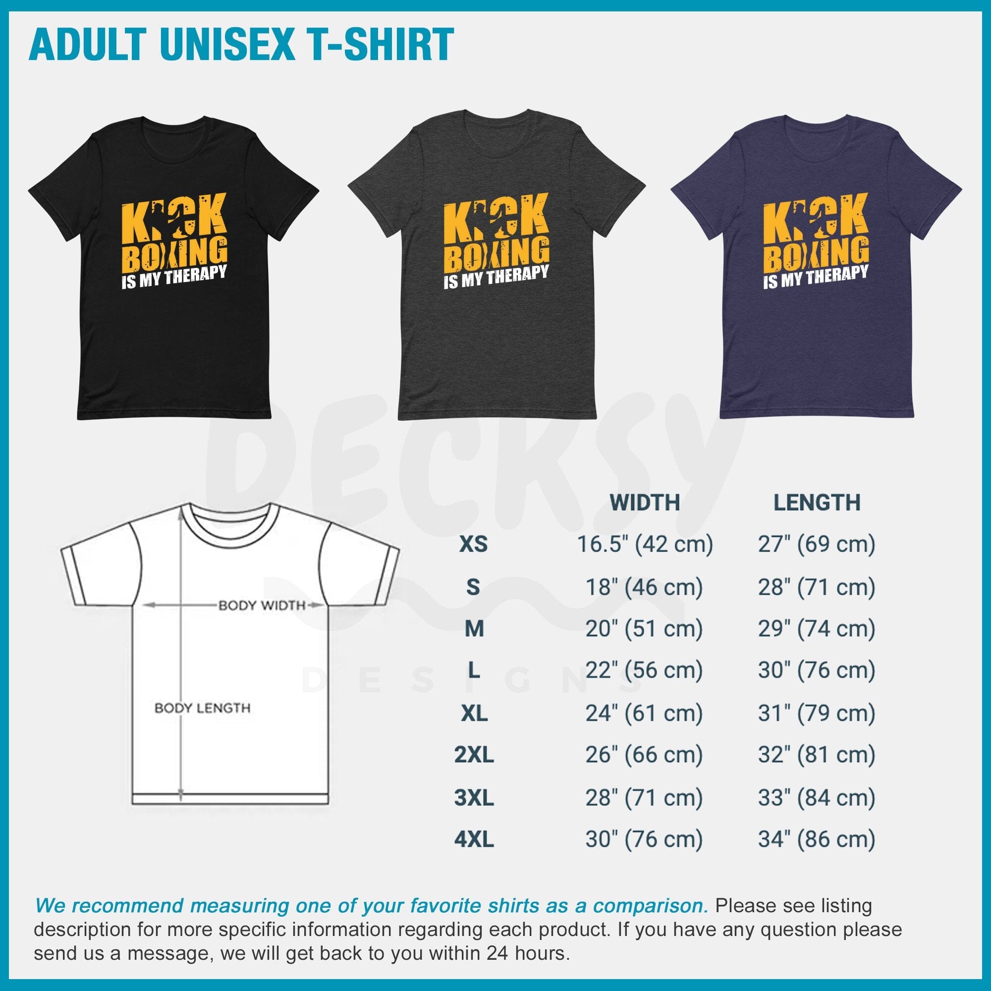 Kickboxing Shirt, Kickboxer Gift-Clothing:Gender-Neutral Adult Clothing:Tops & Tees:T-shirts:Graphic Tees-DecksyDesigns