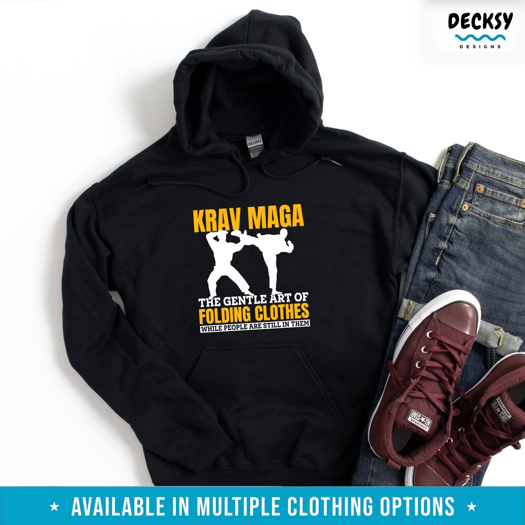 Krav Maga Shirt, Mixed Martial Arts Gift-Clothing:Gender-Neutral Adult Clothing:Tops & Tees:T-shirts:Graphic Tees-DecksyDesigns