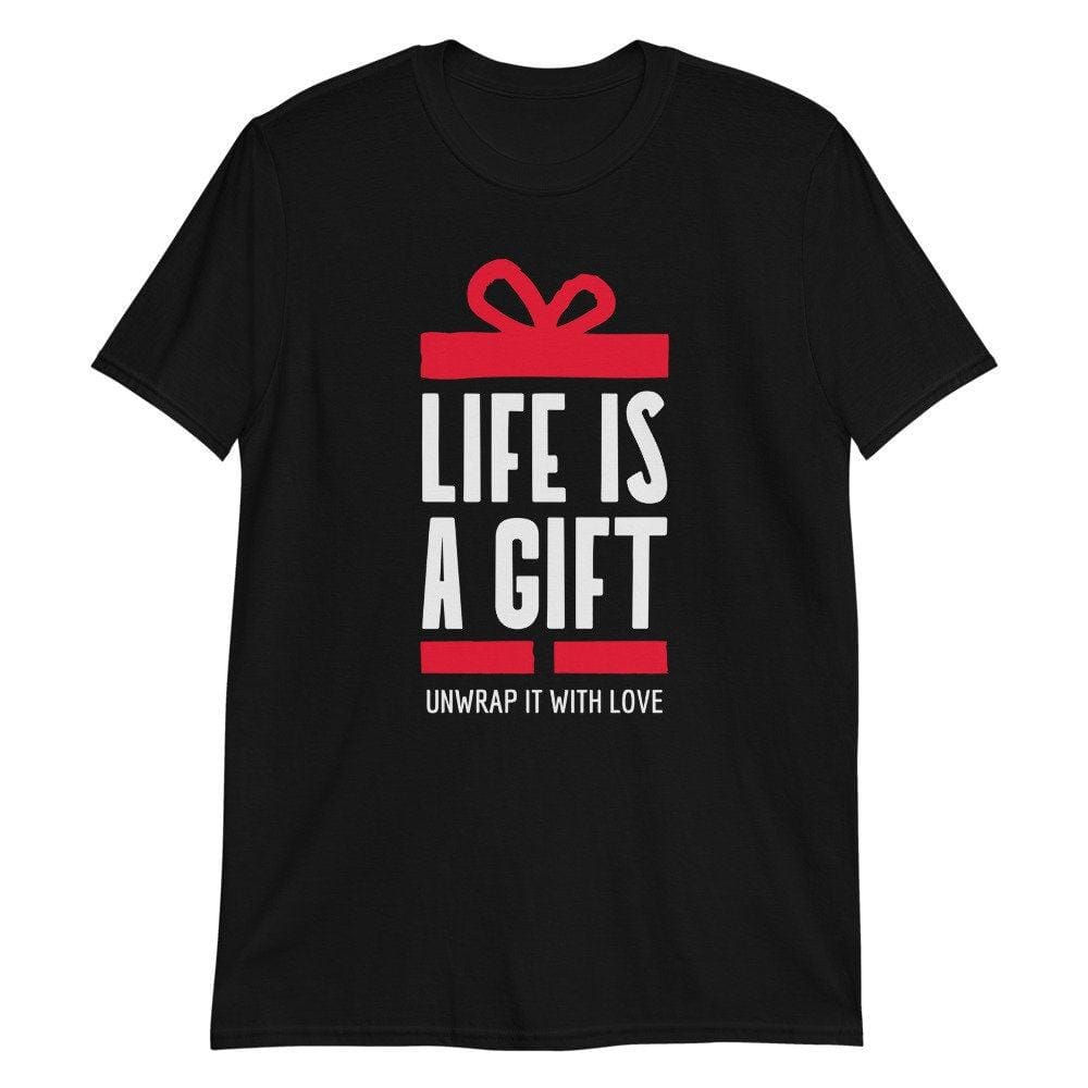 Life Is A Gift Motivational Shirt, Ivf Baby Shower Gift-Clothing:Gender-Neutral Adult Clothing:Tops & Tees:T-shirts:Graphic Tees-DecksyDesigns