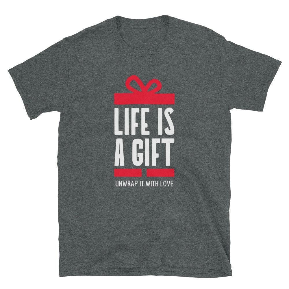 Life Is A Gift Motivational Shirt, Ivf Baby Shower Gift-Clothing:Gender-Neutral Adult Clothing:Tops & Tees:T-shirts:Graphic Tees-DecksyDesigns