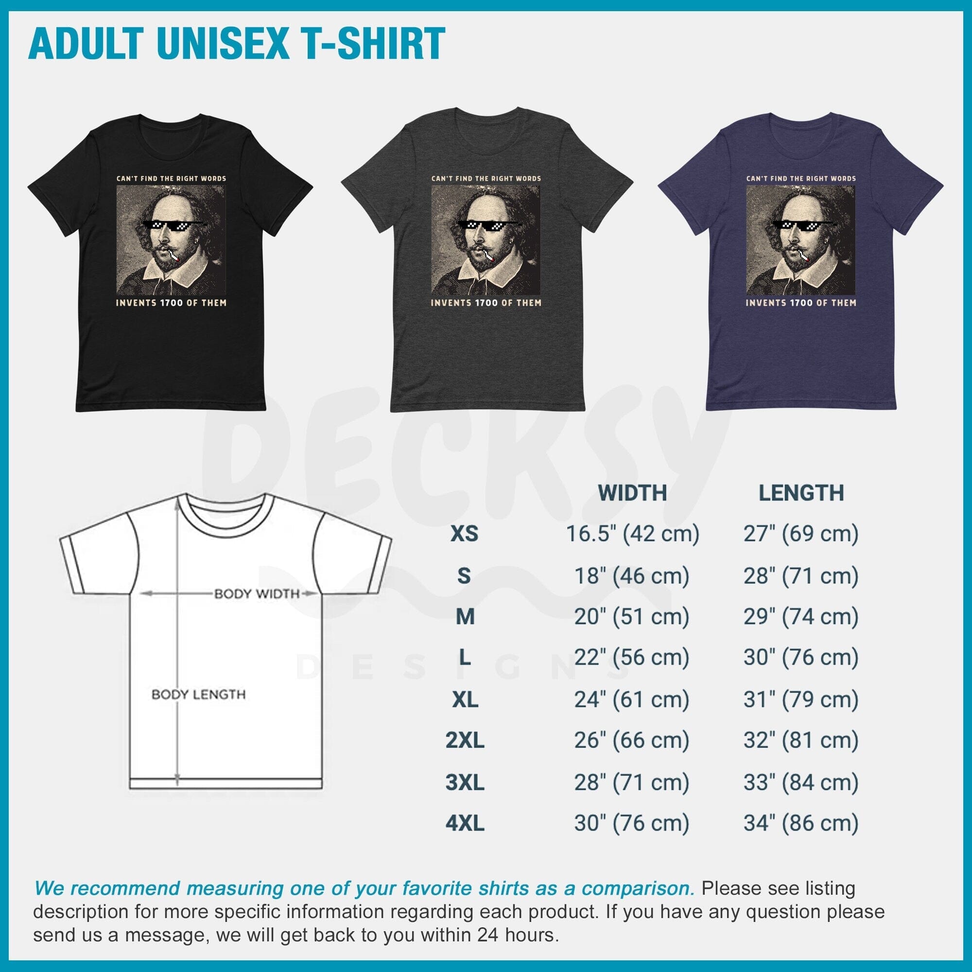 Literature Shirt, Gift for Writer-Clothing:Gender-Neutral Adult Clothing:Tops & Tees:T-shirts:Graphic Tees-DecksyDesigns