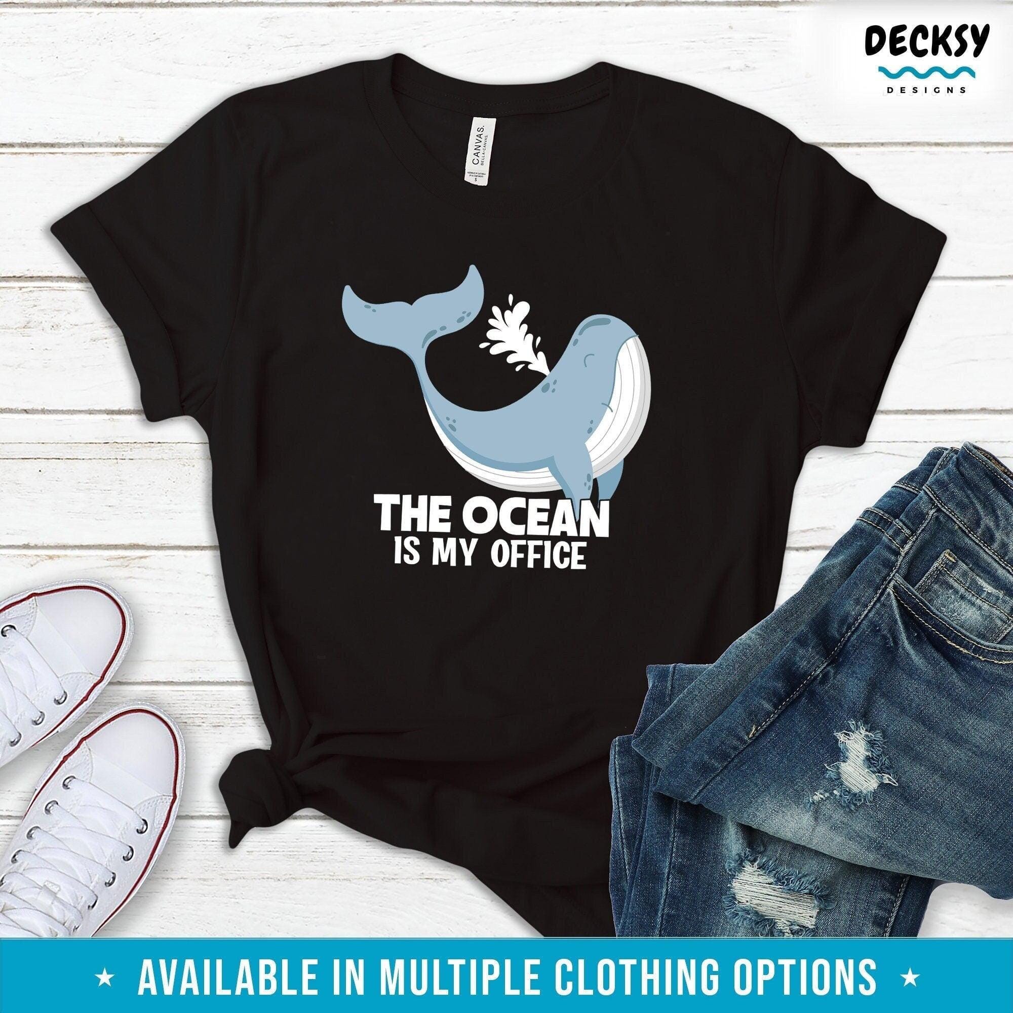 Marine Biologist T-Shirt, Ocean Biology Student Gift-Clothing:Gender-Neutral Adult Clothing:Tops & Tees:T-shirts:Graphic Tees-DecksyDesigns