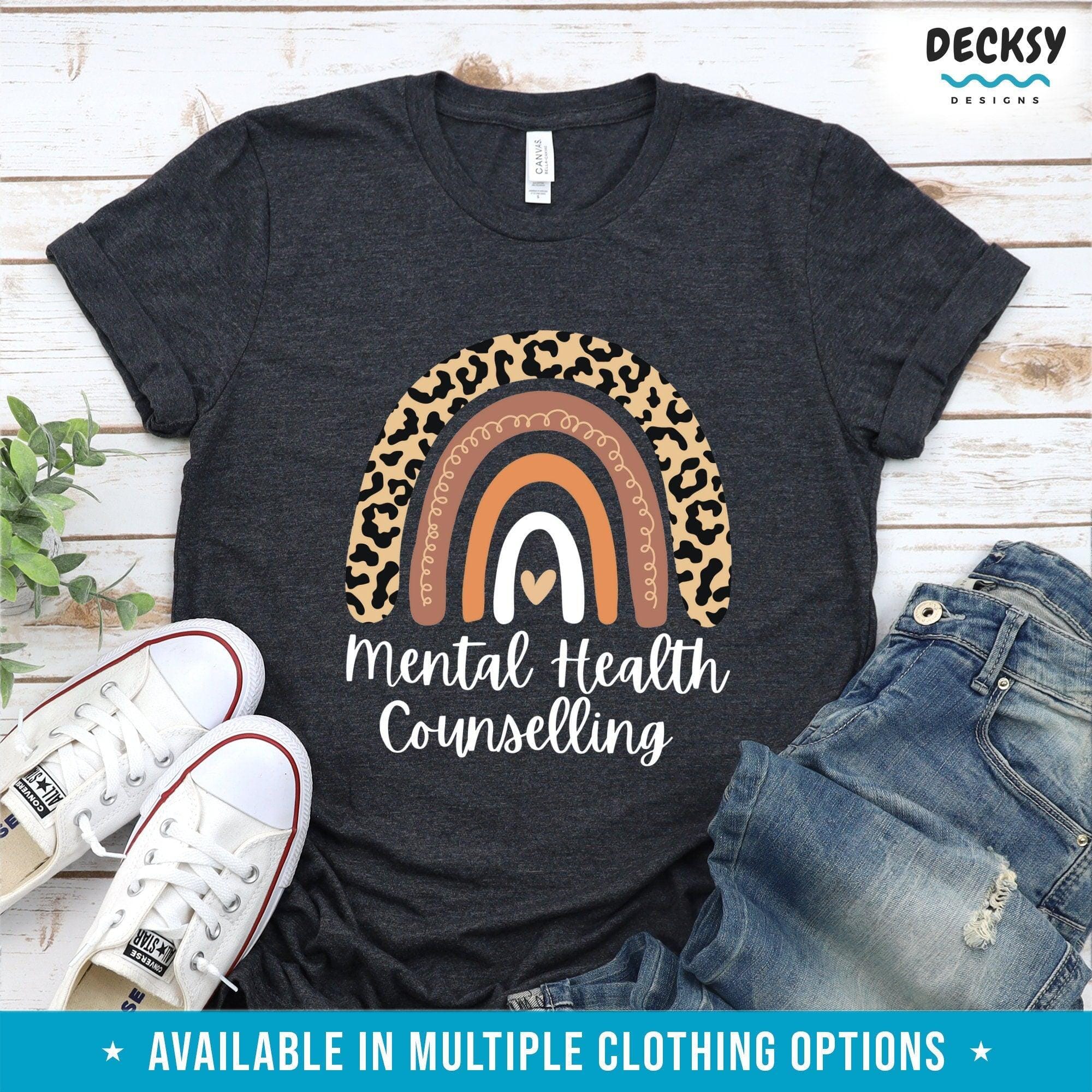 Mental Health Counselling Shirt, Gift For Therapist-Clothing:Gender-Neutral Adult Clothing:Tops & Tees:T-shirts:Graphic Tees-DecksyDesigns