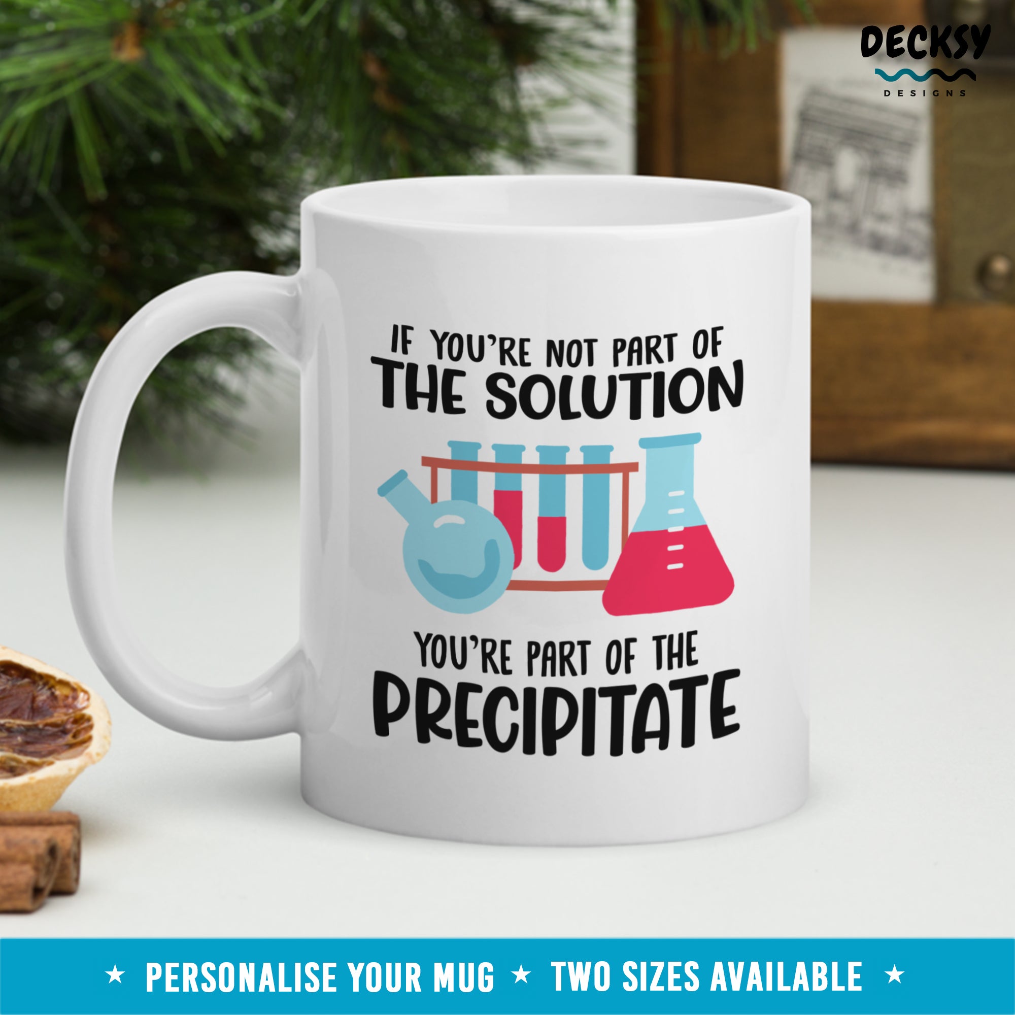 Science Pun Mug, Funny Custom Chemistry Professor Gift