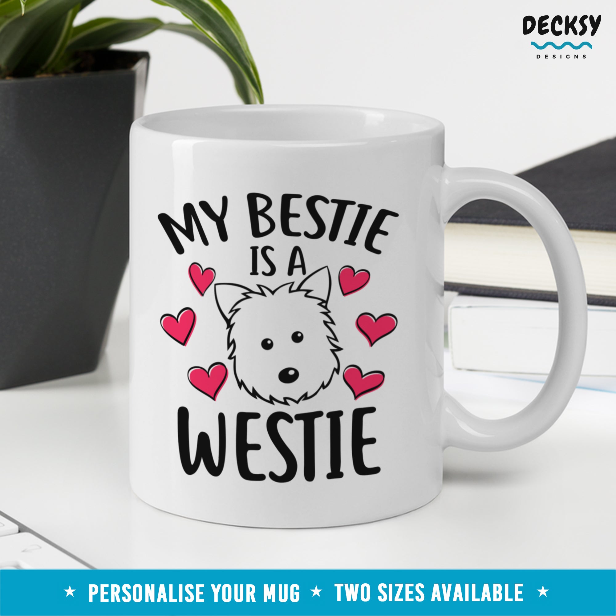 Westie Coffee Mug, Personalised West Highland Terrier Gift