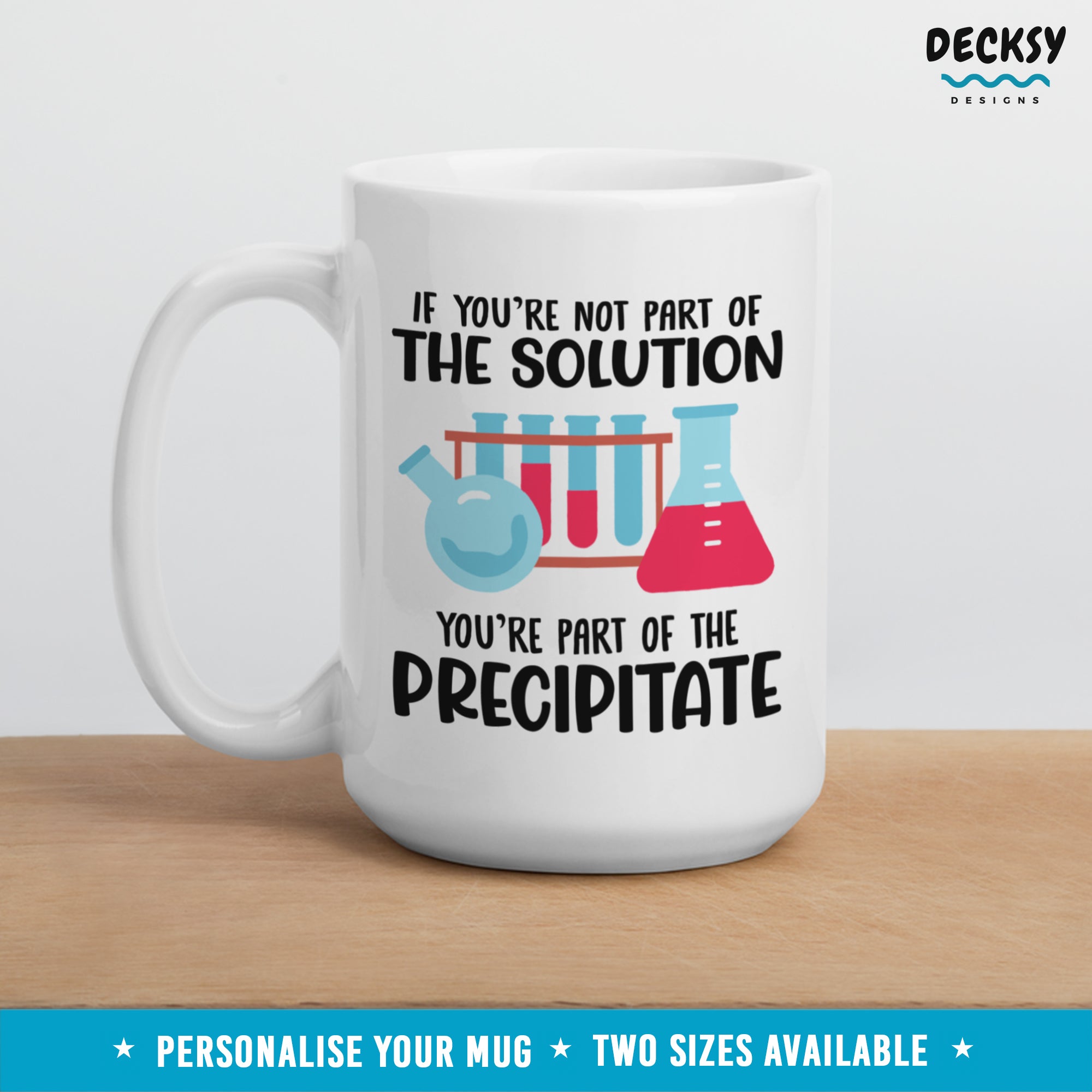 Science Pun Mug, Funny Custom Chemistry Professor Gift