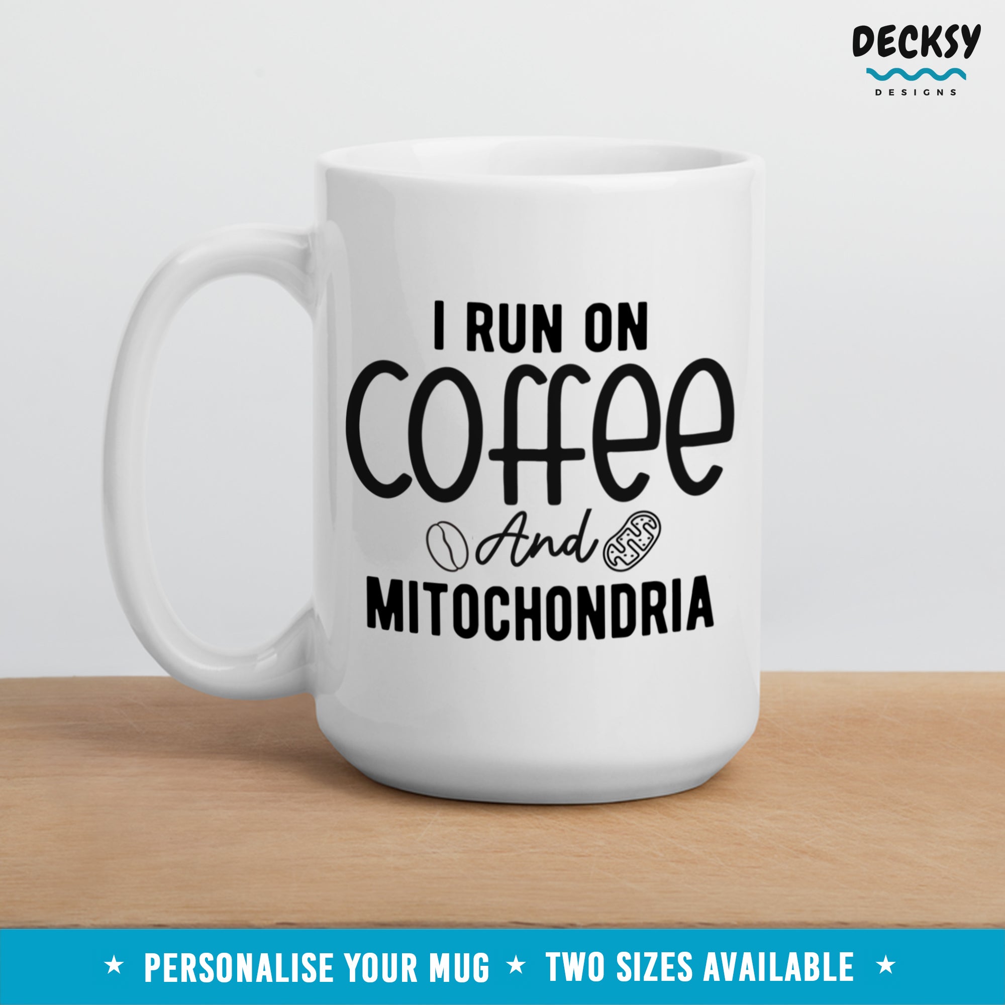 Biology Mug, Custom Microbiology Gift, Mitochondria Mug