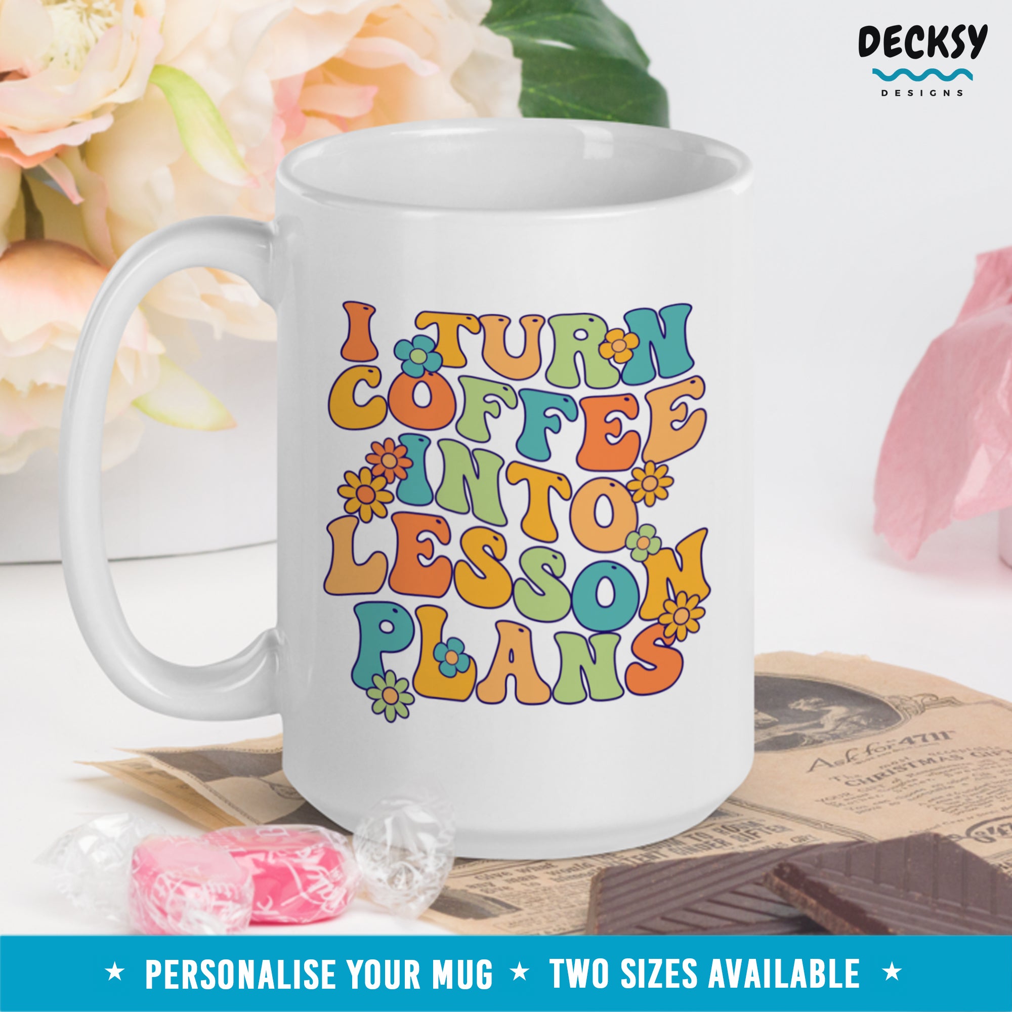 Funny Teacher Mug, Custom Teaching Life Gift