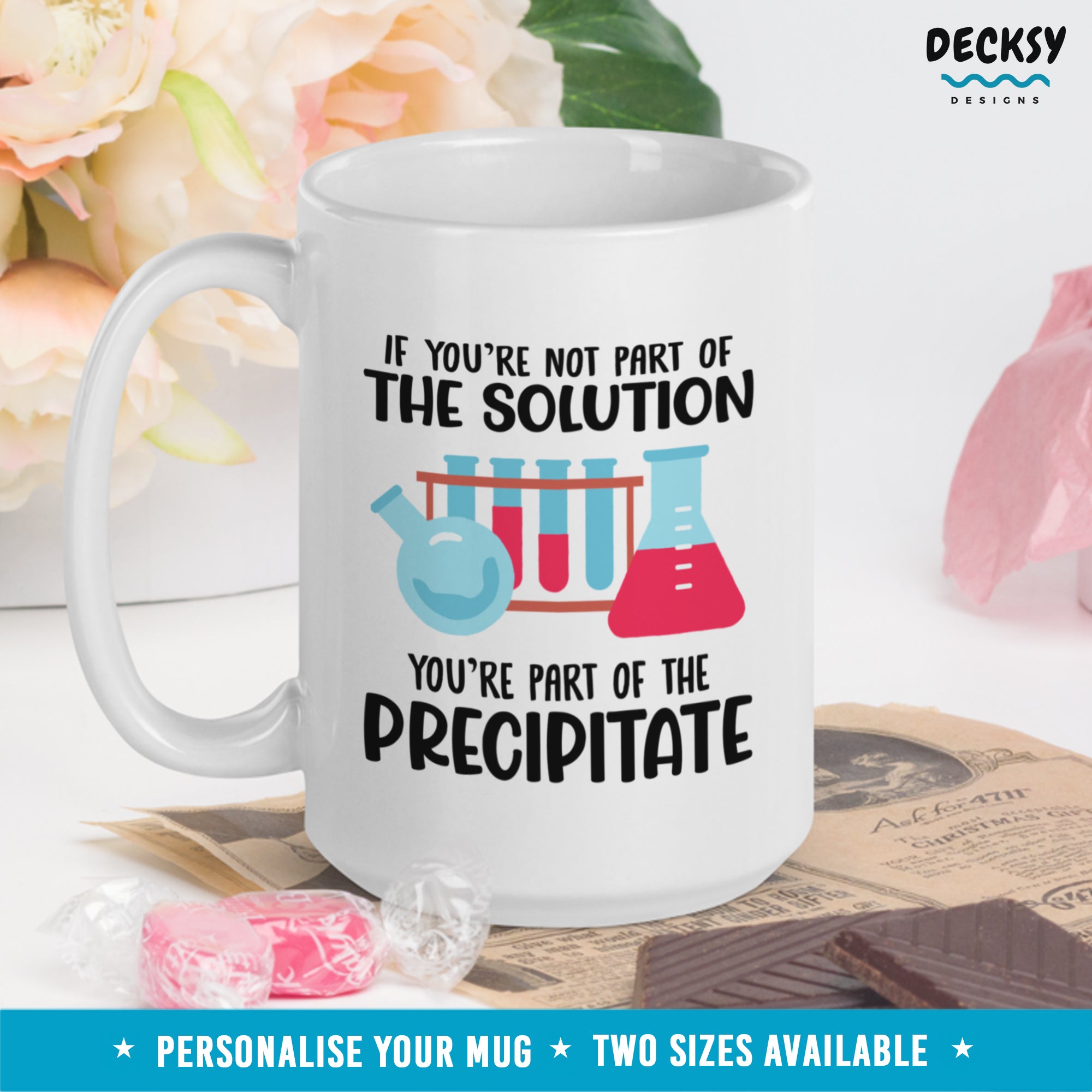 Science Pun Mug, Funny Custom Chemistry Professor Gift