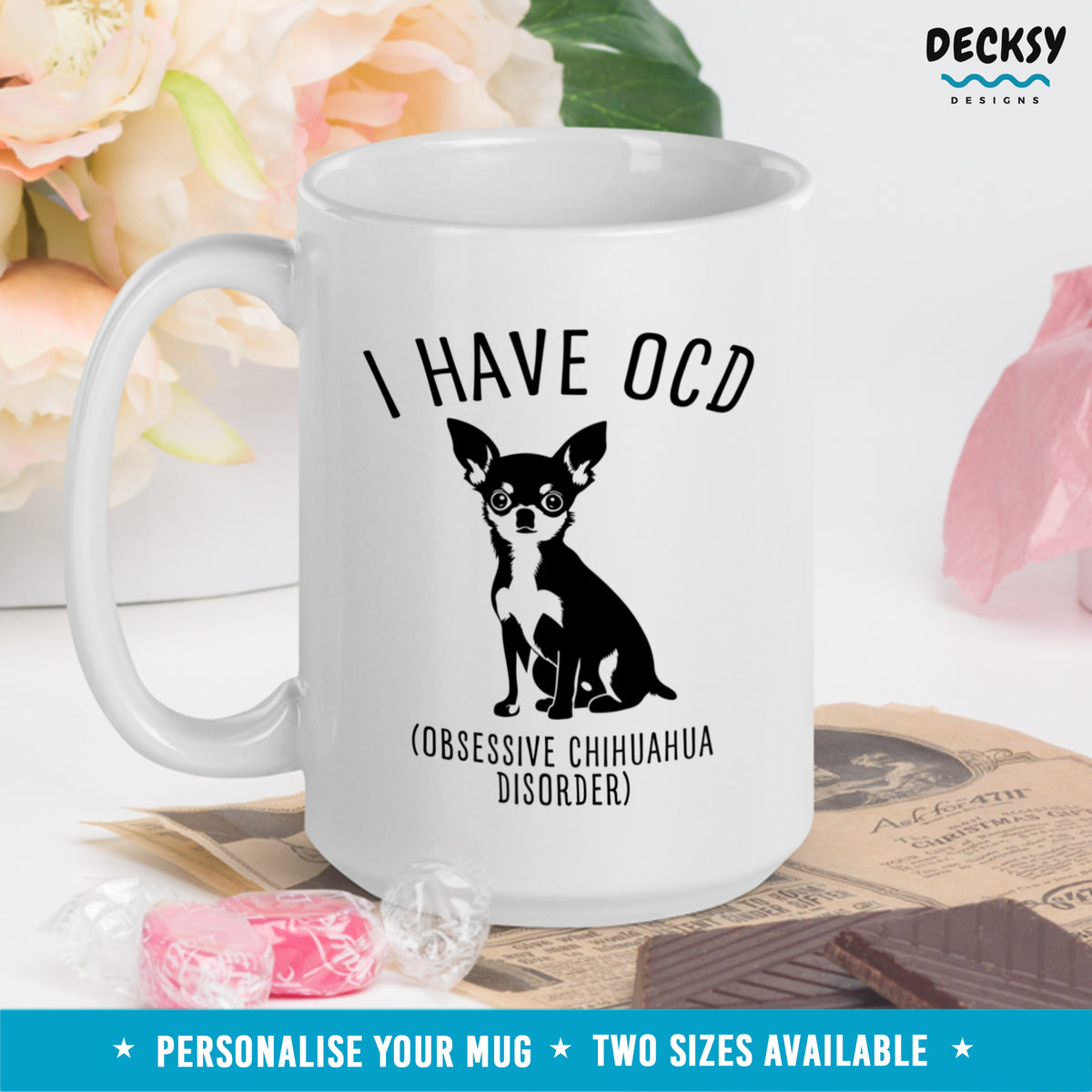 Chihuahua Mug, Custom Dog Lover Gift, New Dog Parent Cup