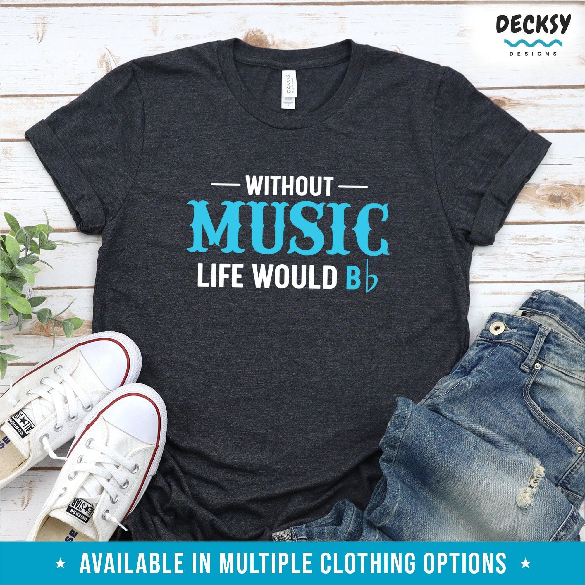 Music Lover Shirt, Piano Teacher Gift-Clothing:Gender-Neutral Adult Clothing:Tops & Tees:T-shirts:Graphic Tees-DecksyDesigns