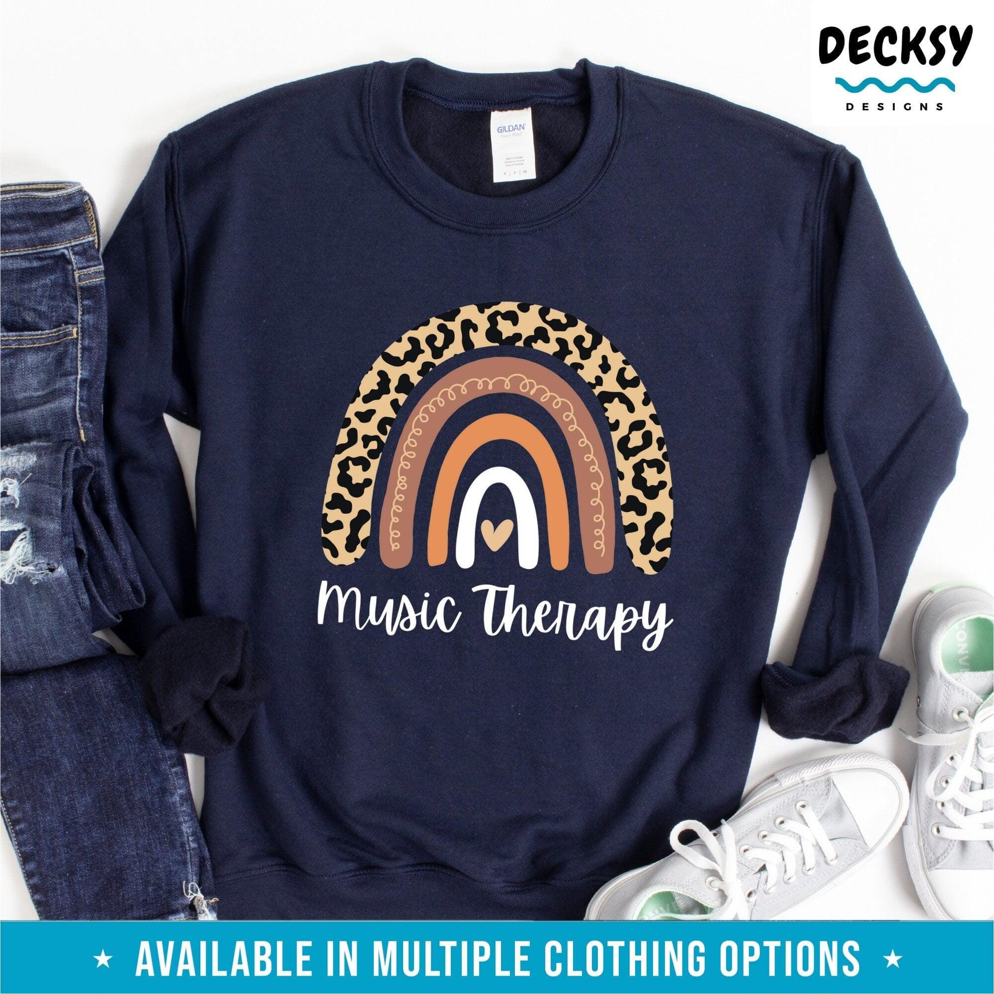 Music Therapy Shirt, Therapist Gift-Clothing:Gender-Neutral Adult Clothing:Tops & Tees:T-shirts:Graphic Tees-DecksyDesigns