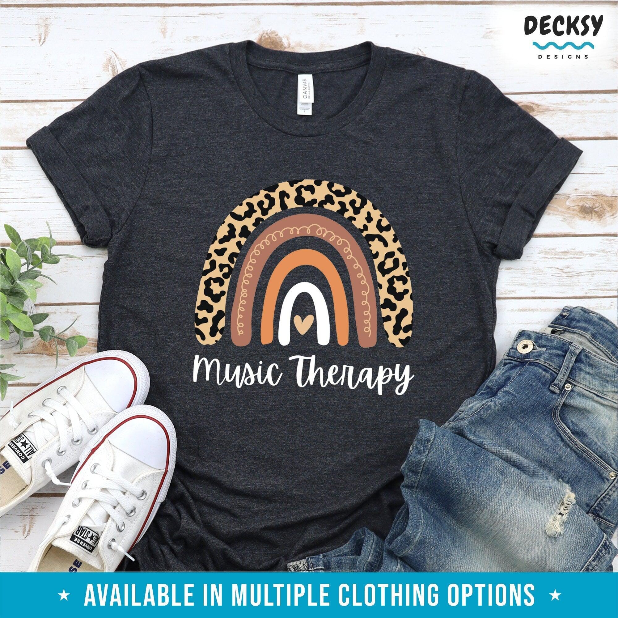 Music Therapy Shirt, Therapist Gift-Clothing:Gender-Neutral Adult Clothing:Tops & Tees:T-shirts:Graphic Tees-DecksyDesigns