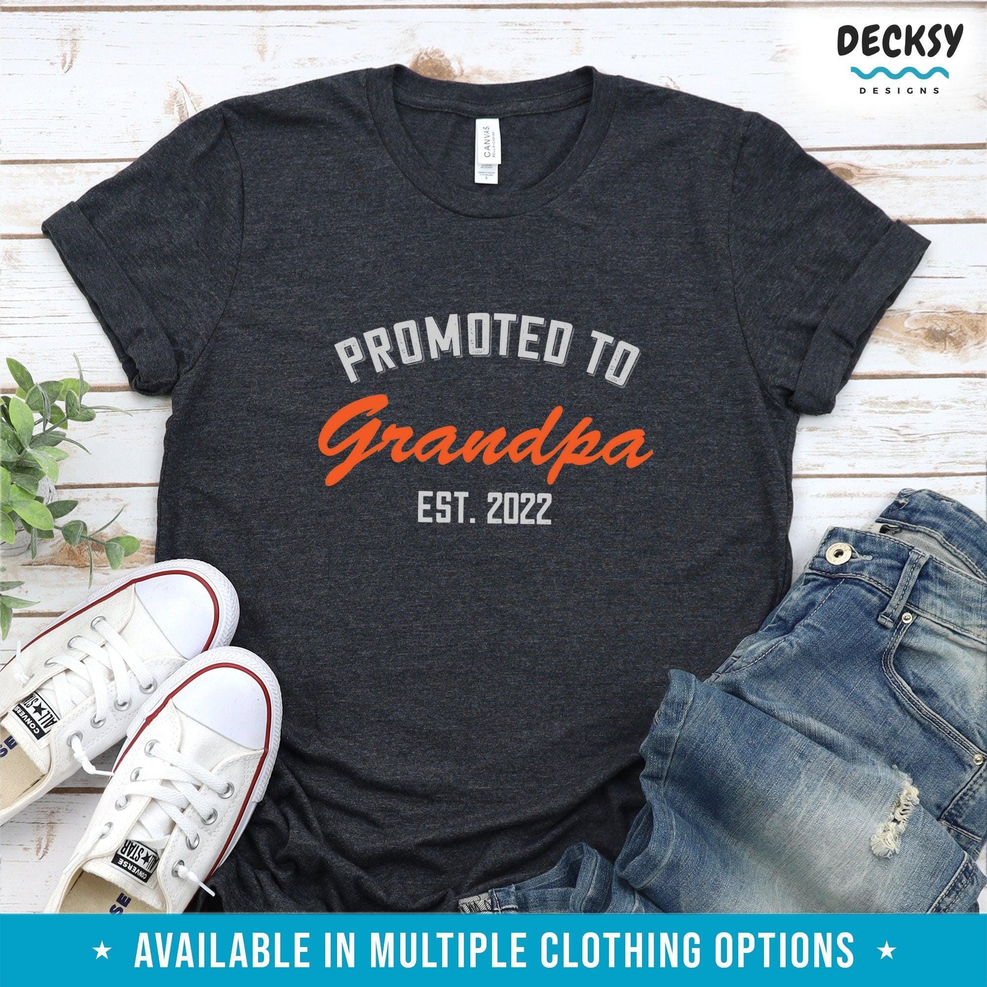 New Grandpa Shirt, Funny Grandfather Gift-Clothing:Gender-Neutral Adult Clothing:Tops & Tees:T-shirts:Graphic Tees-DecksyDesigns