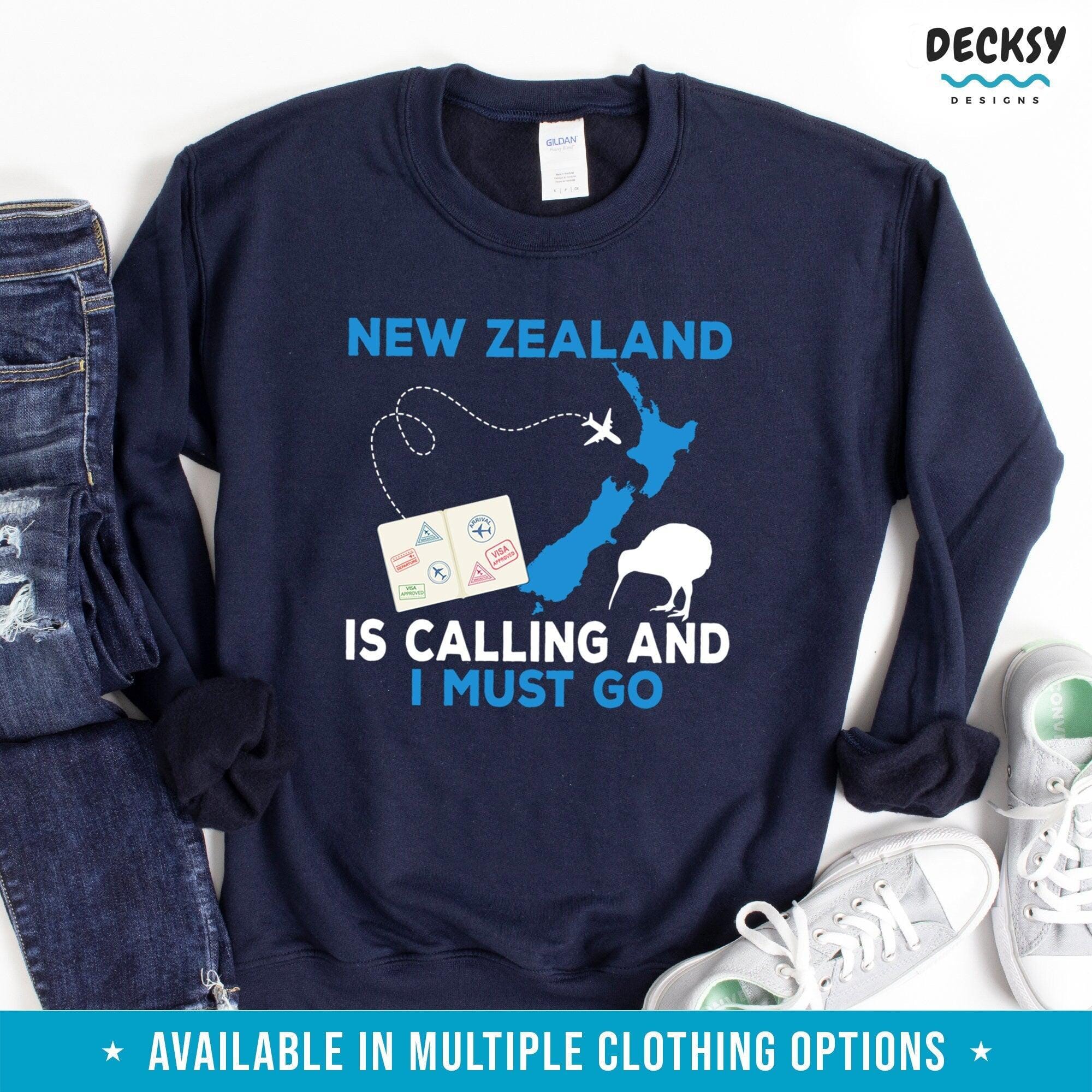 New Zealand Shirt, Vacation Gift-Clothing:Gender-Neutral Adult Clothing:Tops & Tees:T-shirts:Graphic Tees-DecksyDesigns