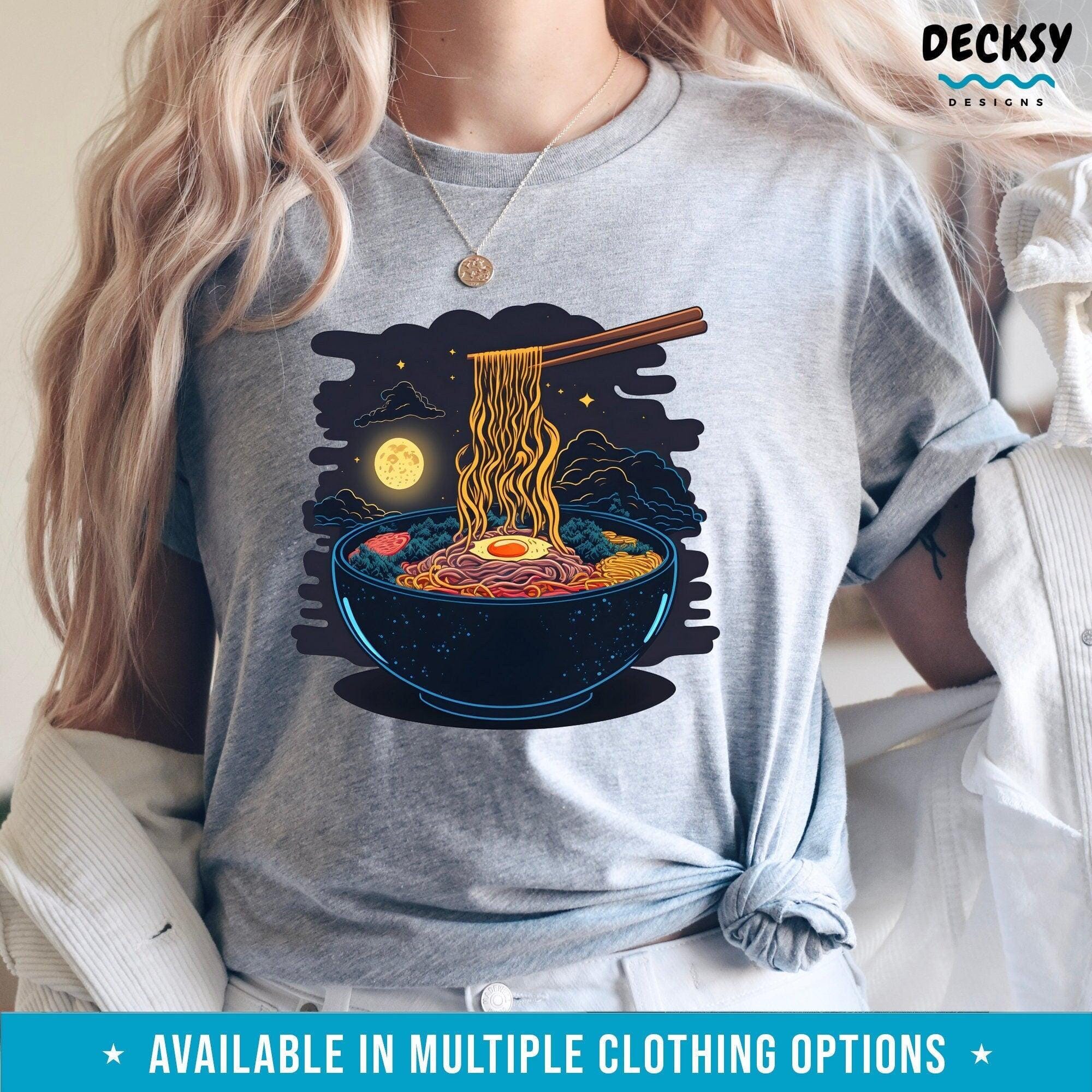 Noodle Shirt, Aesthetic Foodie Gift-Clothing:Gender-Neutral Adult Clothing:Tops & Tees:T-shirts:Graphic Tees-DecksyDesigns