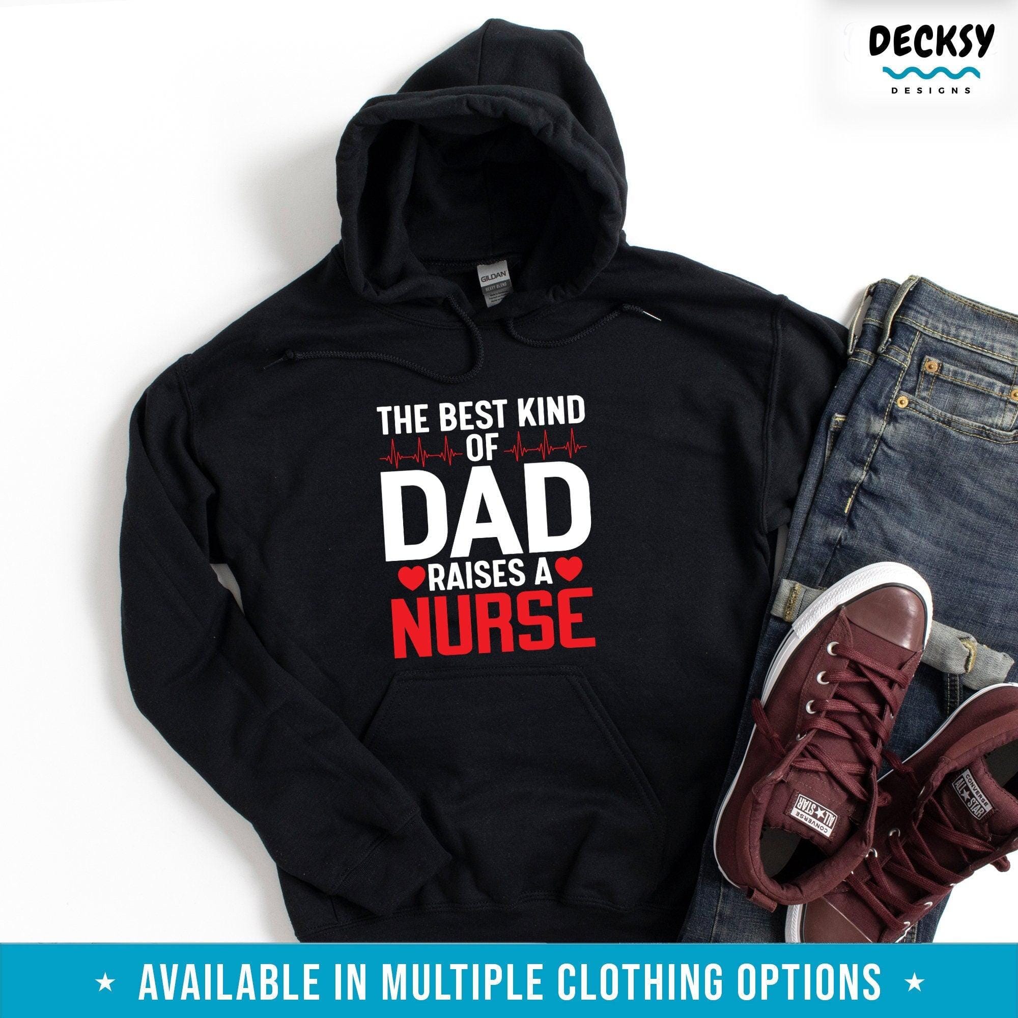 Nurse Dad Shirt, Gift From Nurse Daughter-Clothing:Gender-Neutral Adult Clothing:Tops & Tees:T-shirts:Graphic Tees-DecksyDesigns