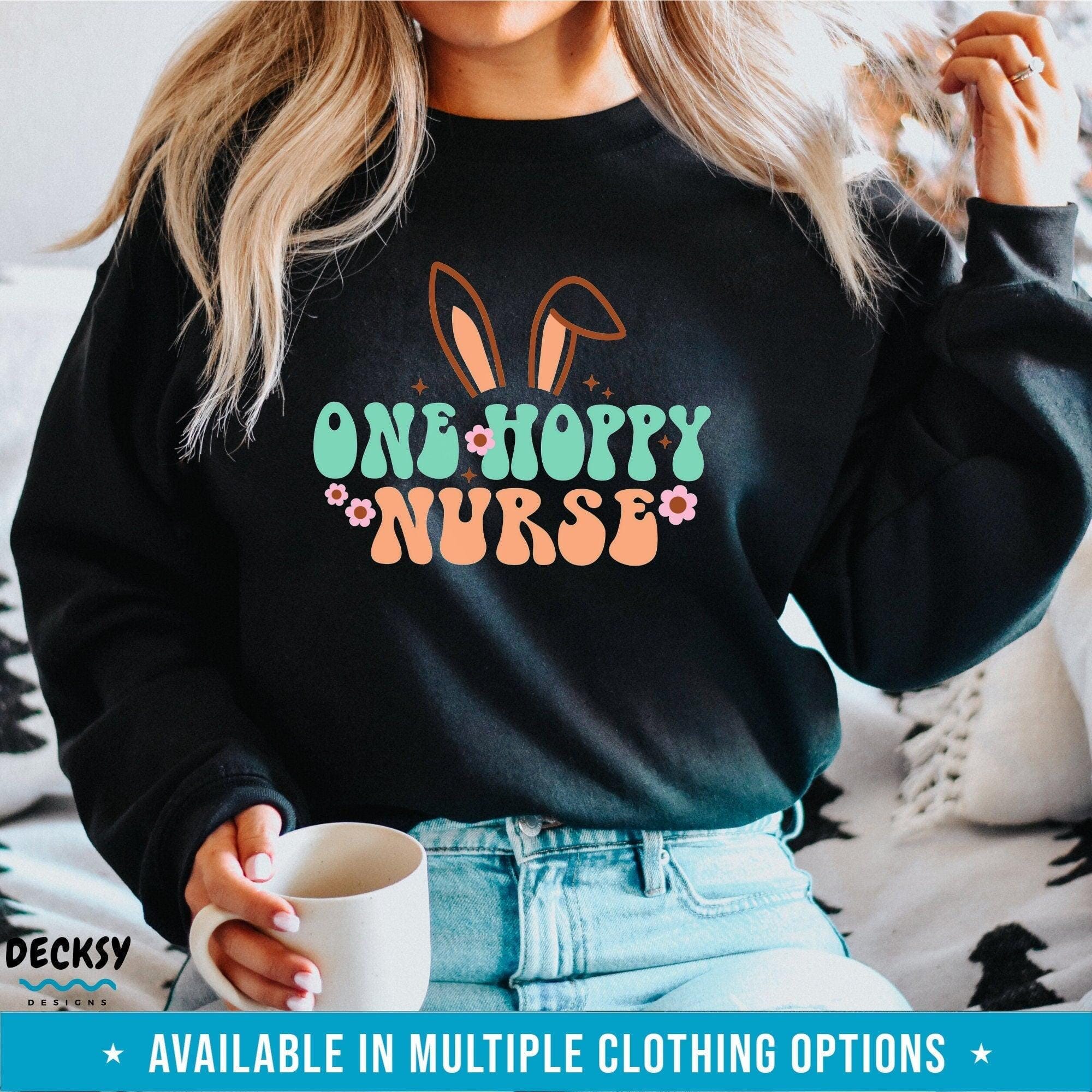 Nurse Easter Shirt, Nursing School Gift-Clothing:Gender-Neutral Adult Clothing:Tops & Tees:T-shirts:Graphic Tees-DecksyDesigns