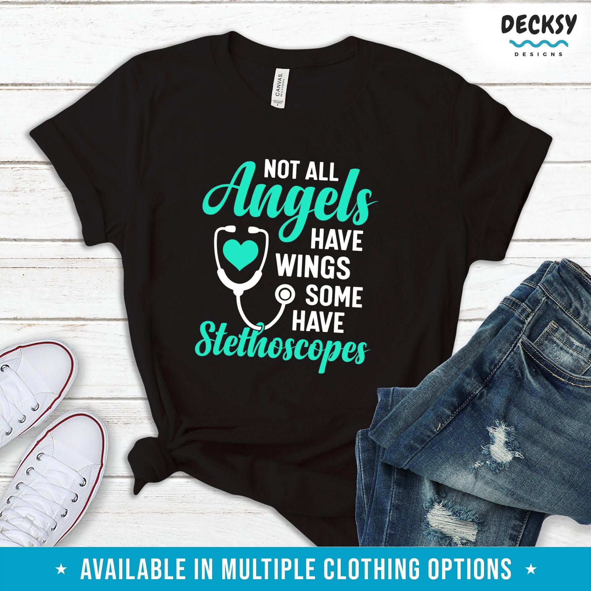 Nurse Shirt, Registered Nurse Appreciation Gift-Clothing:Gender-Neutral Adult Clothing:Tops & Tees:T-shirts:Graphic Tees-DecksyDesigns