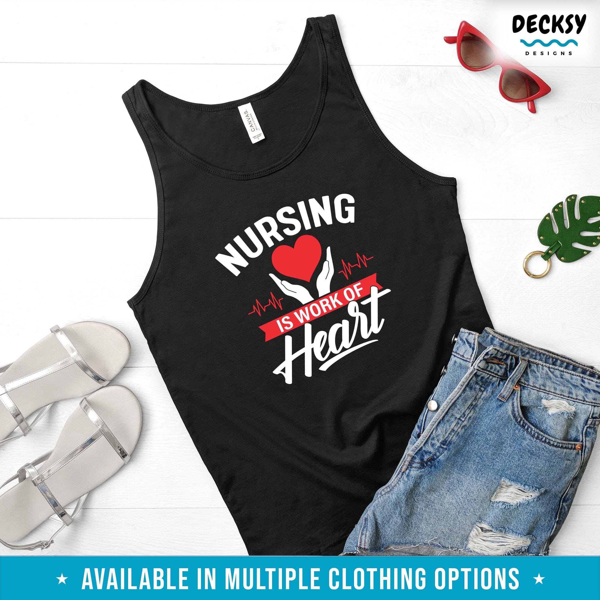 Nurse T Shirt, Nursing Student Gift-Clothing:Gender-Neutral Adult Clothing:Tops & Tees:T-shirts:Graphic Tees-DecksyDesigns