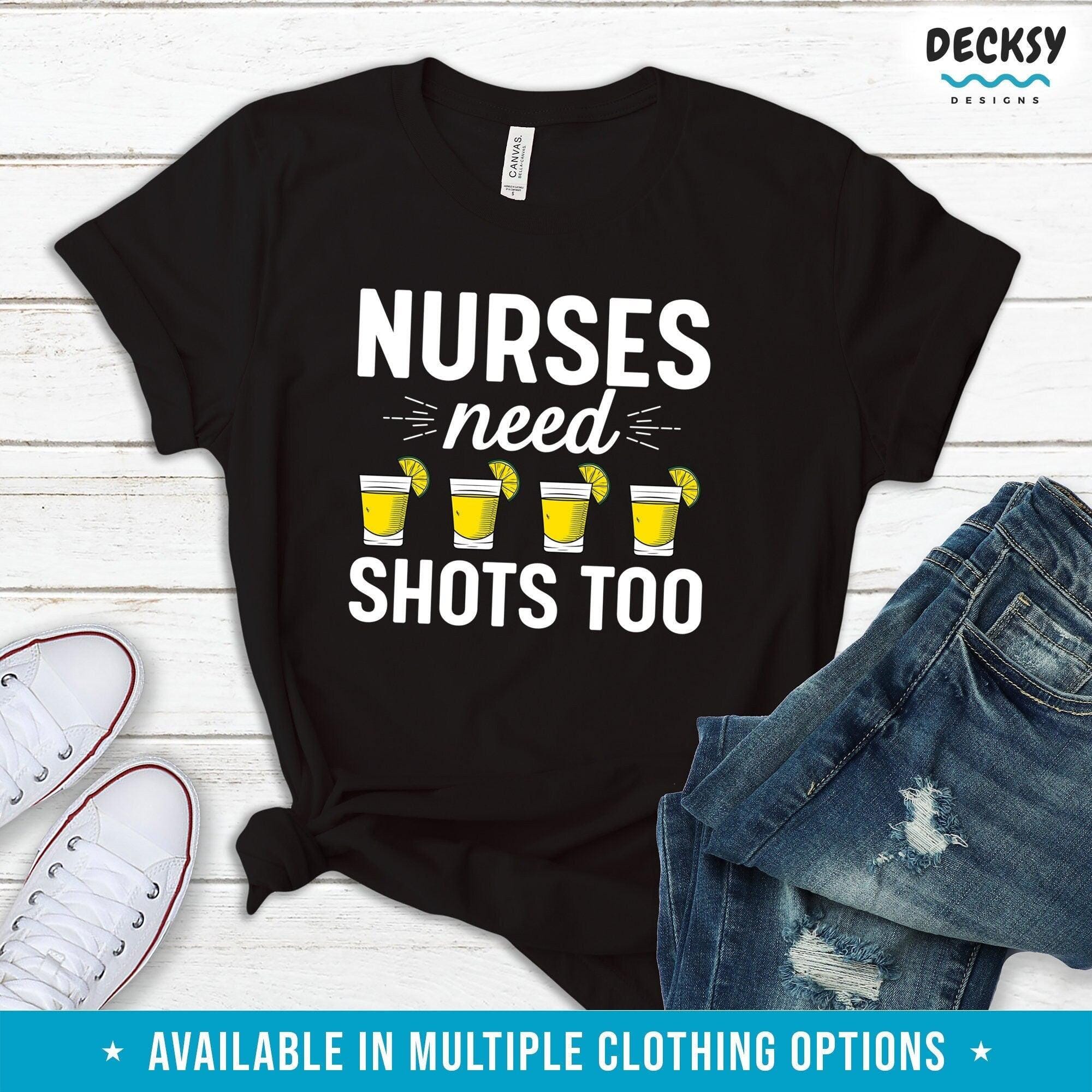 Nurse Tshirt, Gift for Nursing Student-Clothing:Gender-Neutral Adult Clothing:Tops & Tees:T-shirts:Graphic Tees-DecksyDesigns