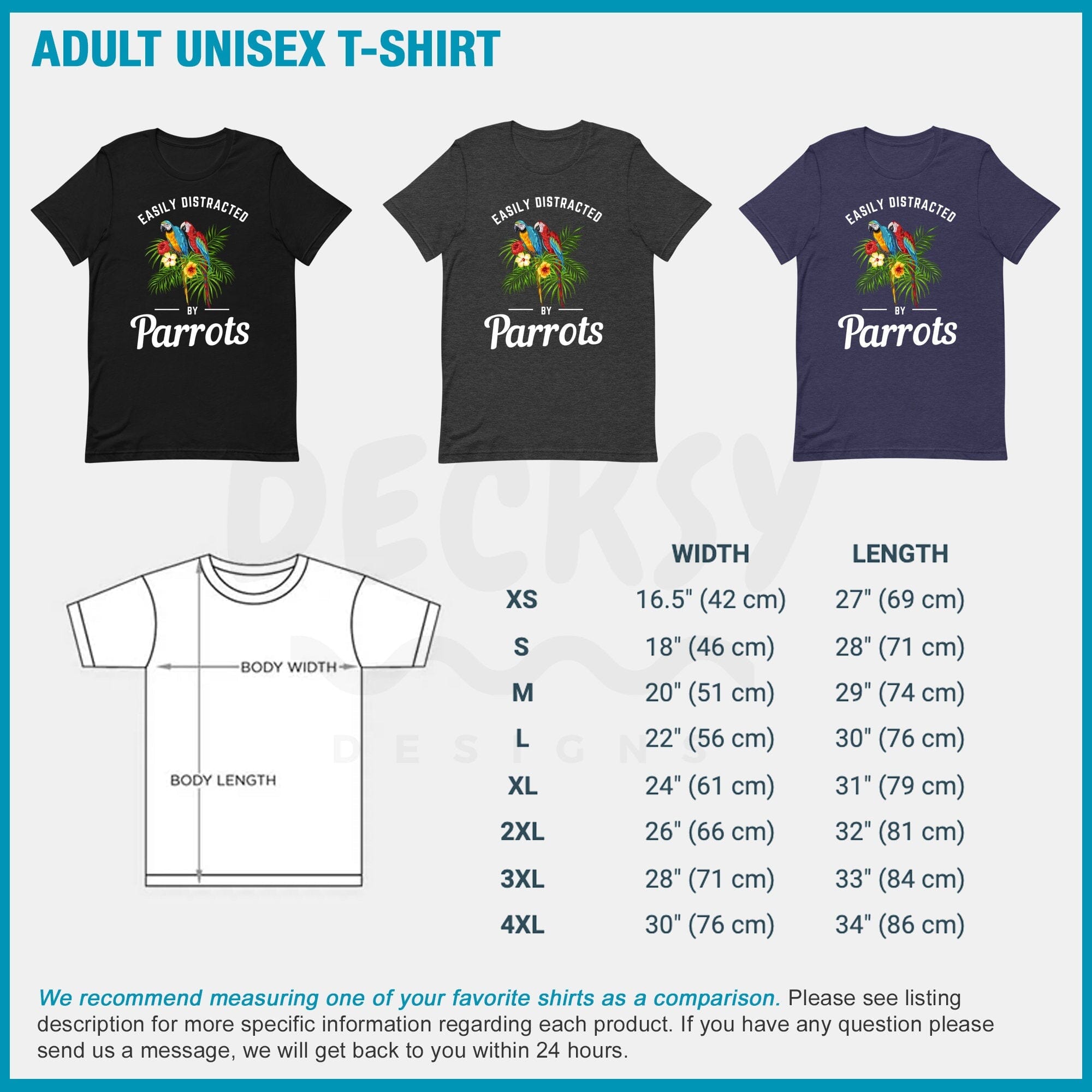 Parrot Lover Shirt, Bird Gift-Clothing:Gender-Neutral Adult Clothing:Tops & Tees:T-shirts:Graphic Tees-DecksyDesigns