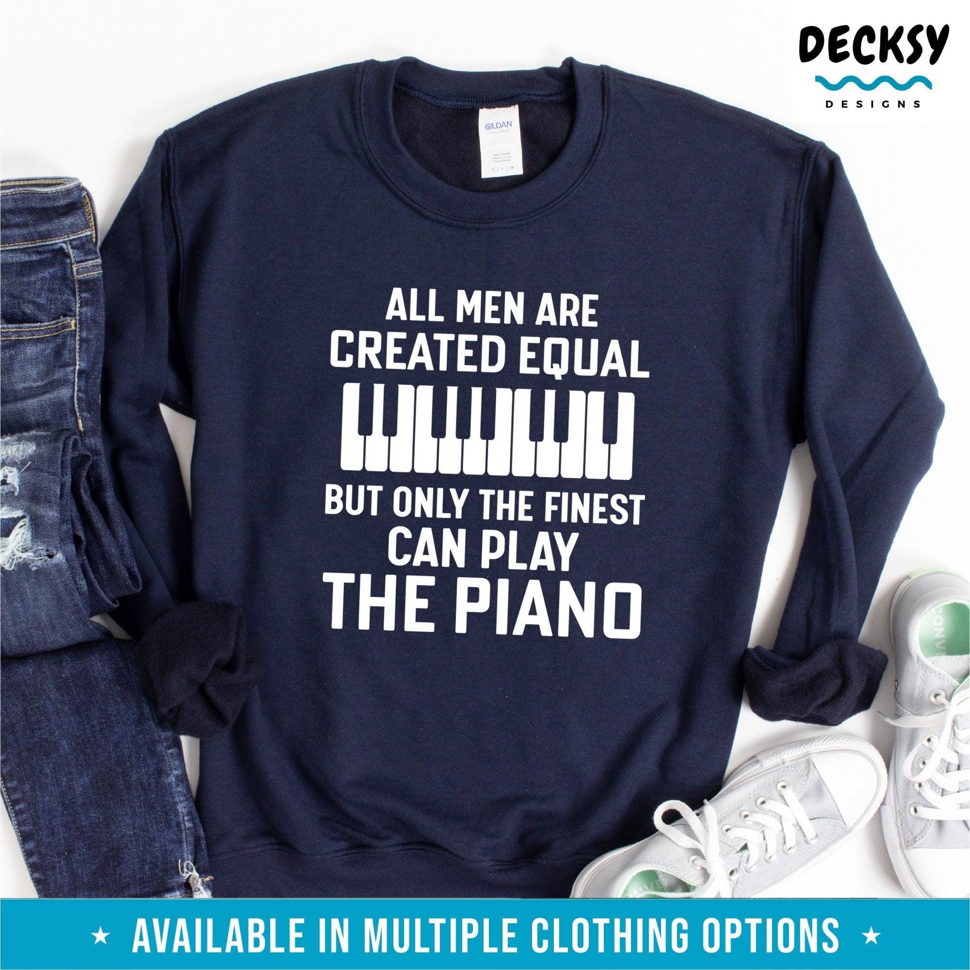 Pianist Shirt, Music Teacher Gift-Clothing:Gender-Neutral Adult Clothing:Tops & Tees:T-shirts:Graphic Tees-DecksyDesigns