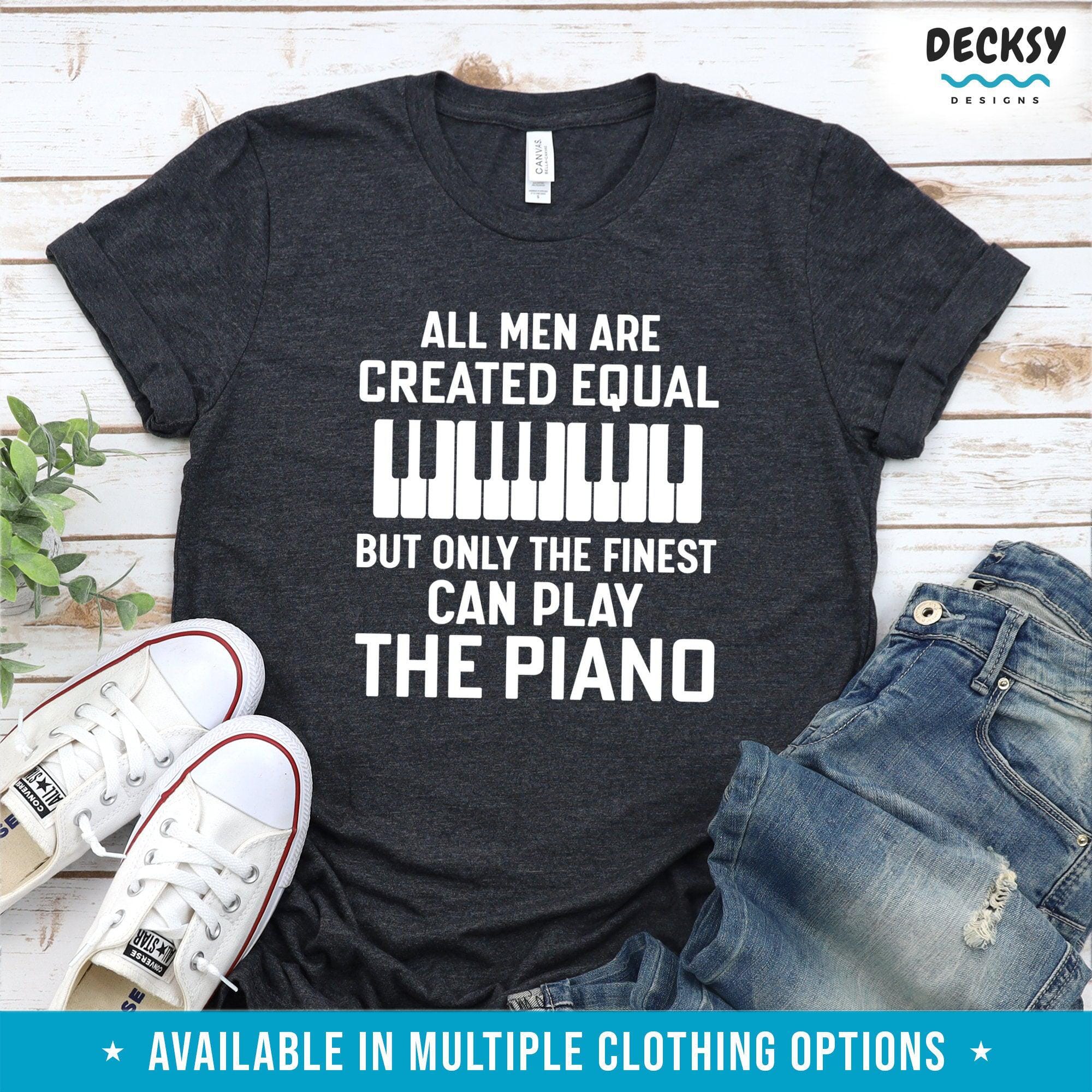 Pianist Shirt, Music Teacher Gift-Clothing:Gender-Neutral Adult Clothing:Tops & Tees:T-shirts:Graphic Tees-DecksyDesigns