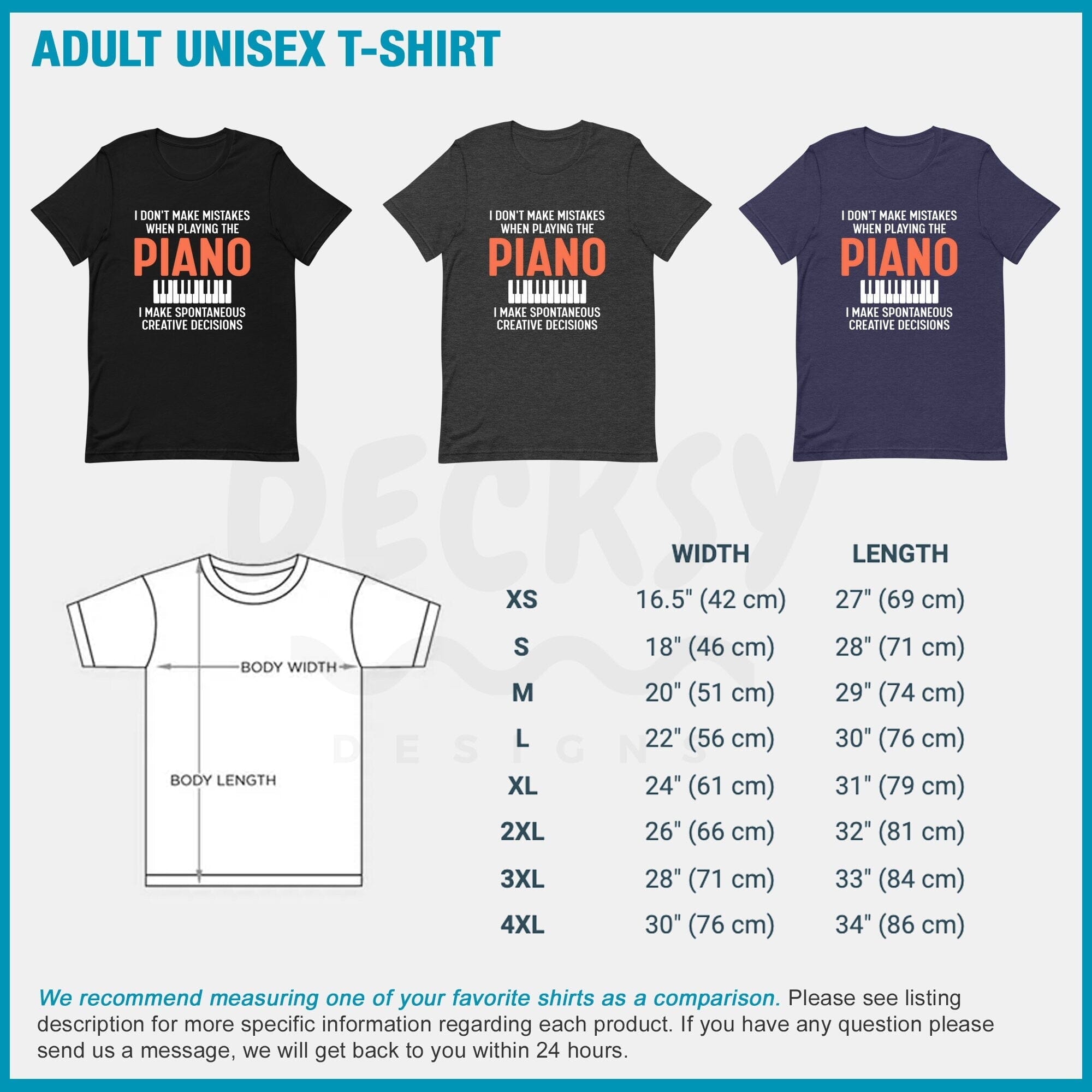 Pianist Shirt, Piano Teacher Gift-Clothing:Gender-Neutral Adult Clothing:Tops & Tees:T-shirts:Graphic Tees-DecksyDesigns