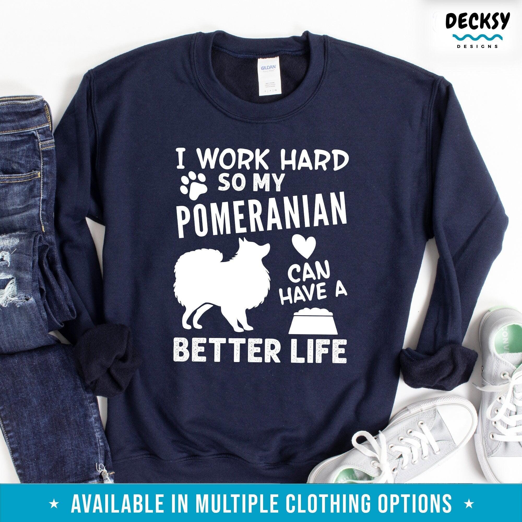 Pomeranian Dog Shirt, Gift For Dog Owner-Clothing:Gender-Neutral Adult Clothing:Tops & Tees:T-shirts:Graphic Tees-DecksyDesigns